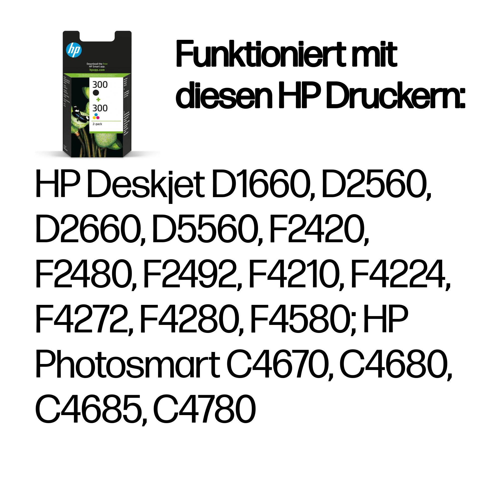 HP Encre 300 / CN637EE BK,C,M,Y Multipack
