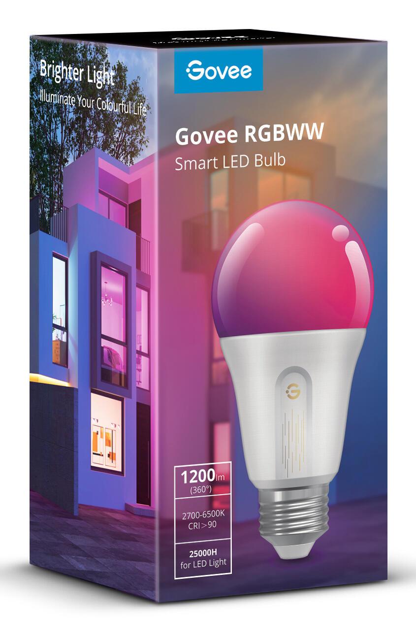 Govee LED Glühbirne RGBWW Smart LED Bulb / H6009 Weiß