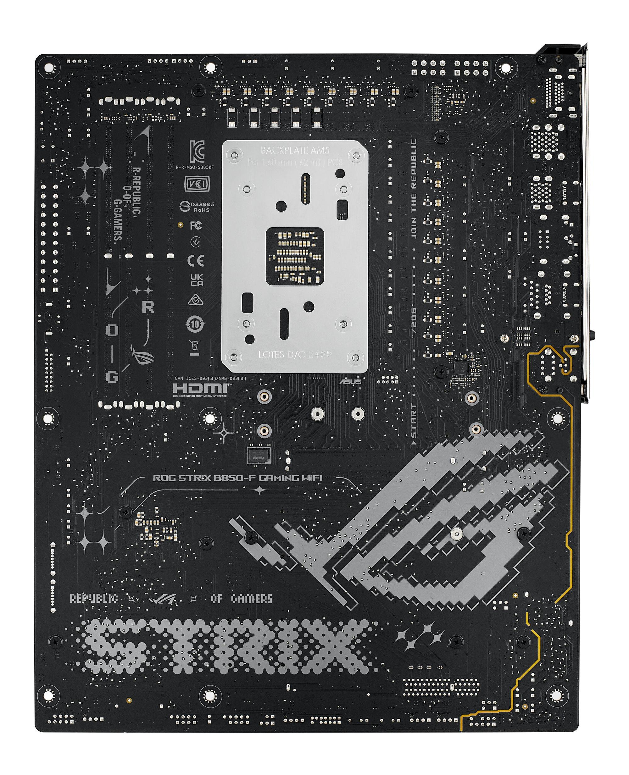 ASUS Carte mère ROG Strix B850-F Gaming WIFI / 90MB1J70-M0EAY0 Noir