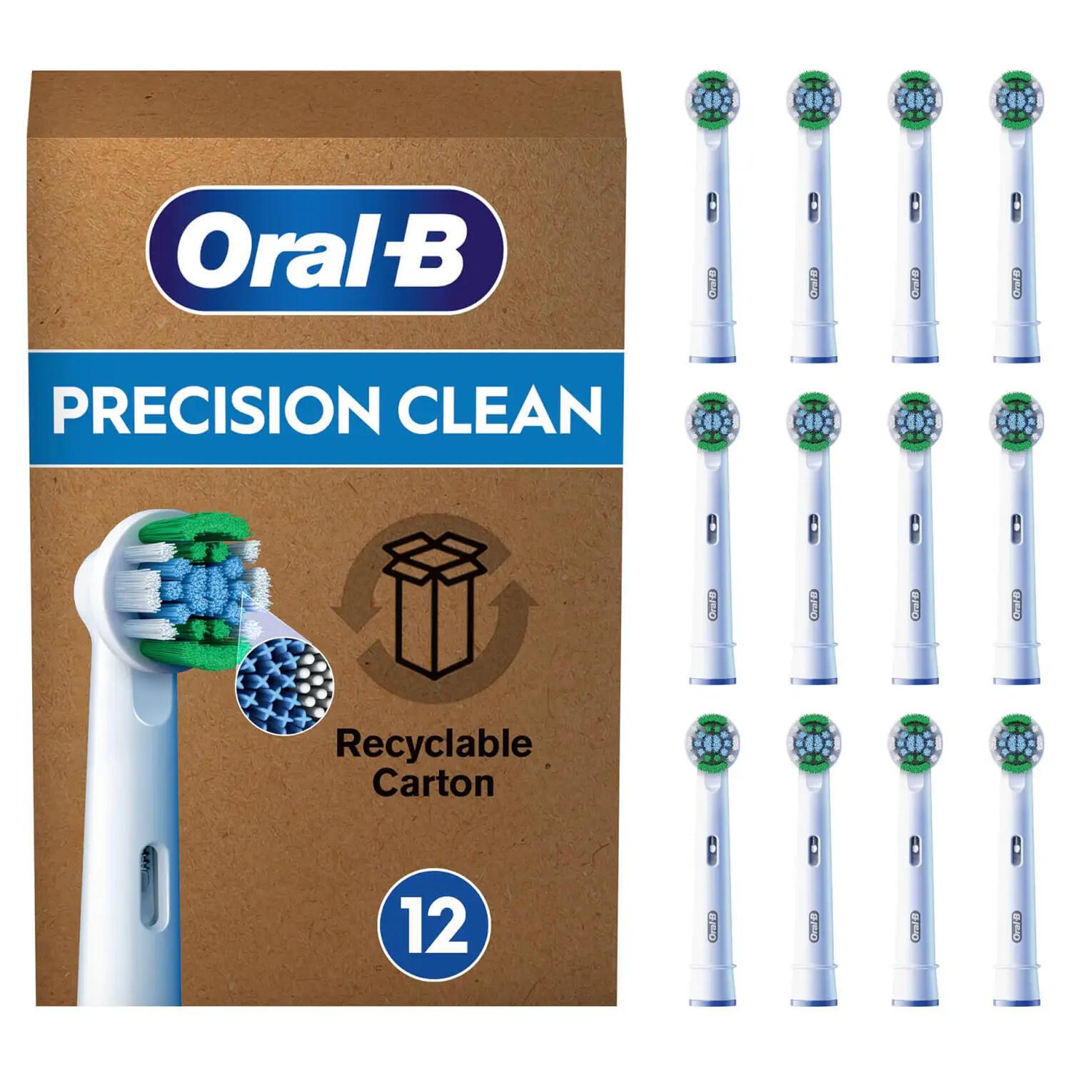 Oral-B Cepillo de dientes acoplable 12x Precis / 8006540855683 Blanco