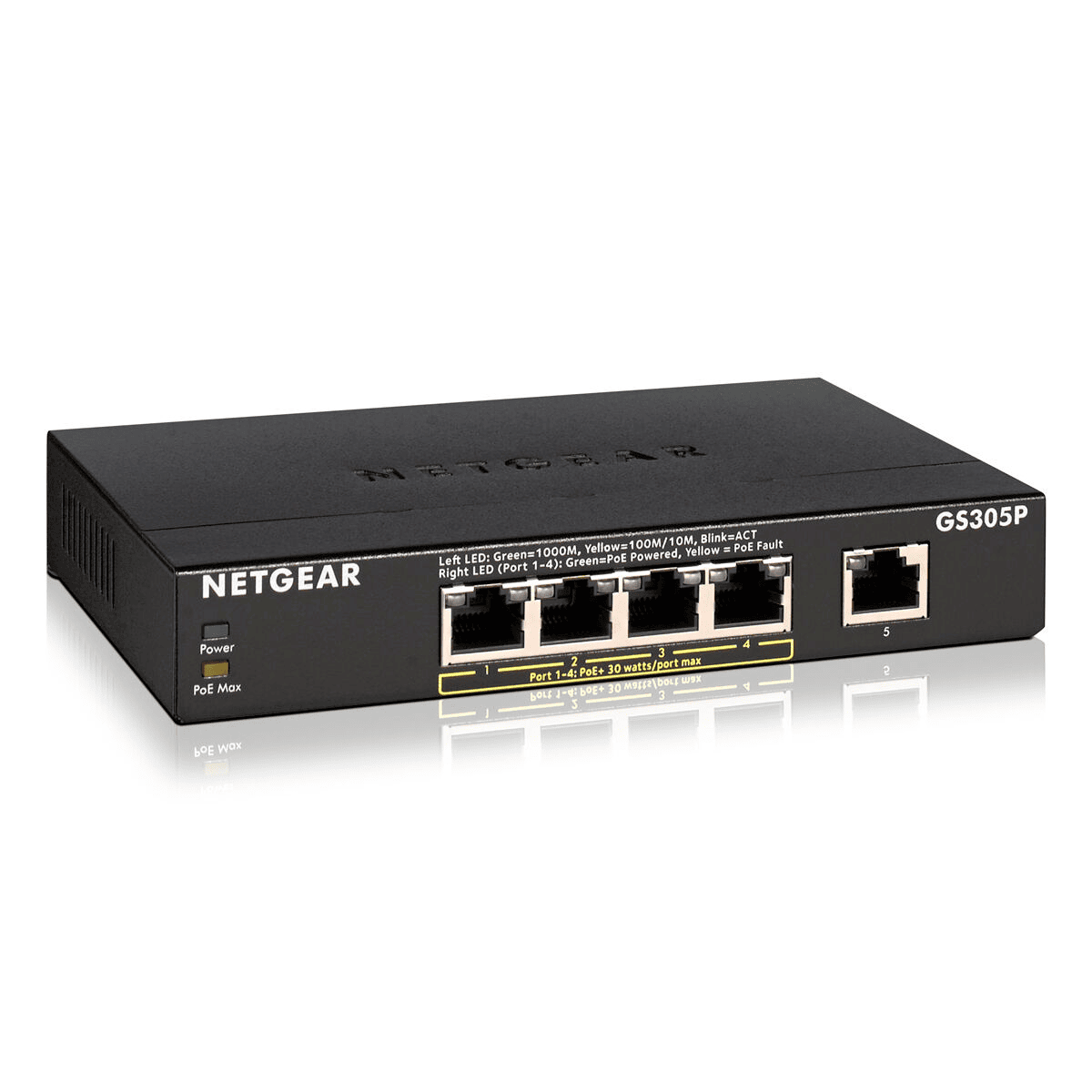 Netgear Switch GS305P-200PES Black