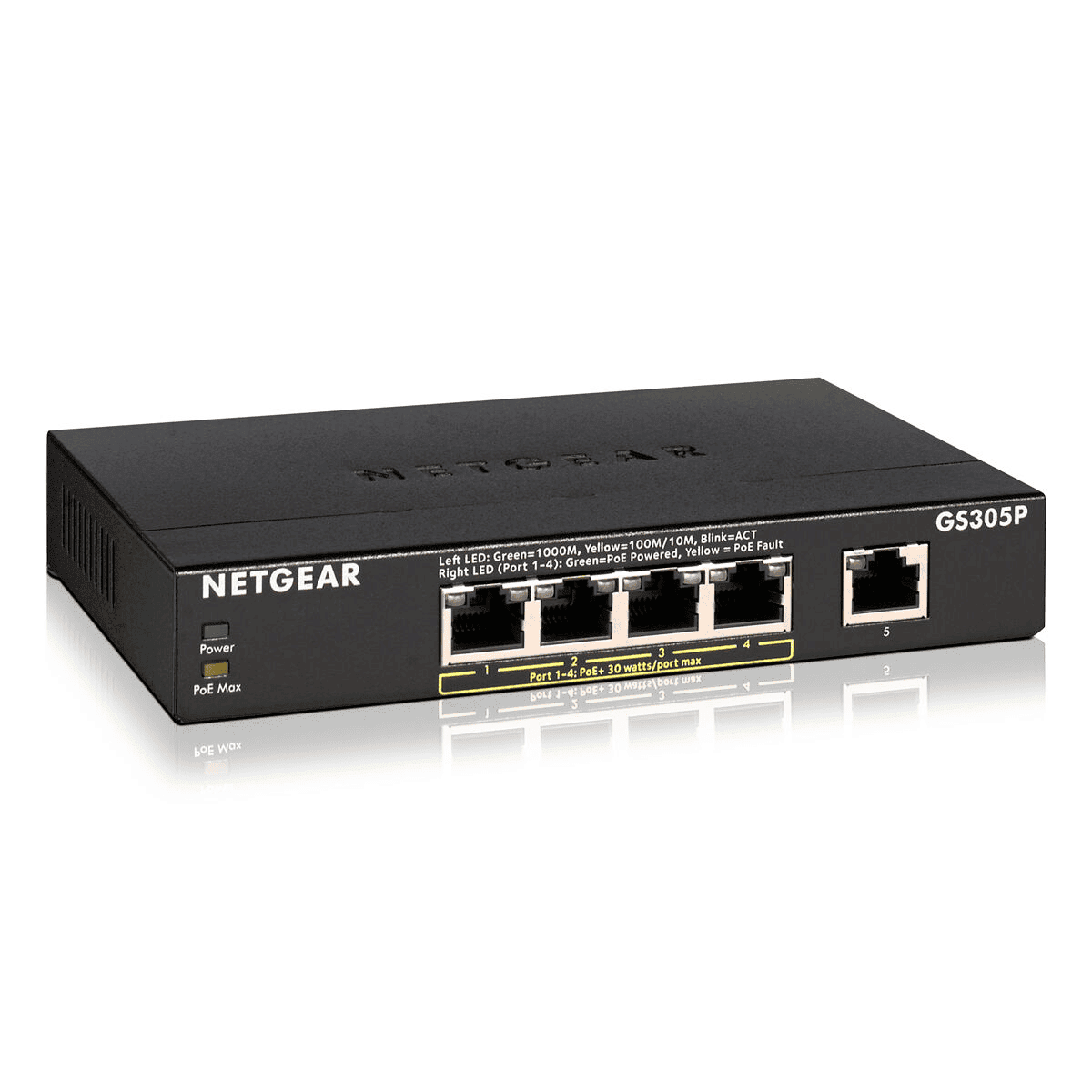 Netgear Interruttore GS305P-200PES Nero