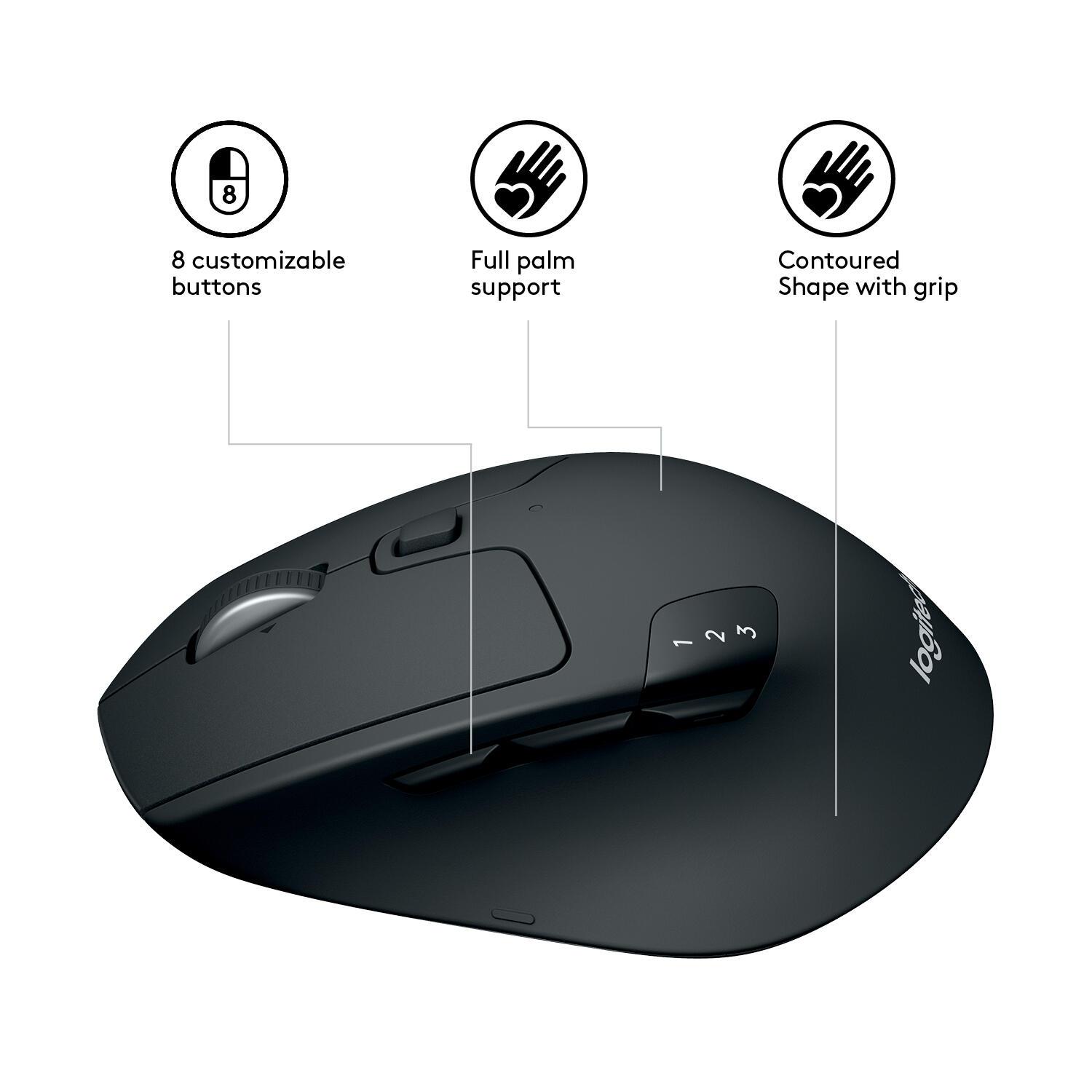 Logitech Souris M720 Triathlon / 910-004791 Noir