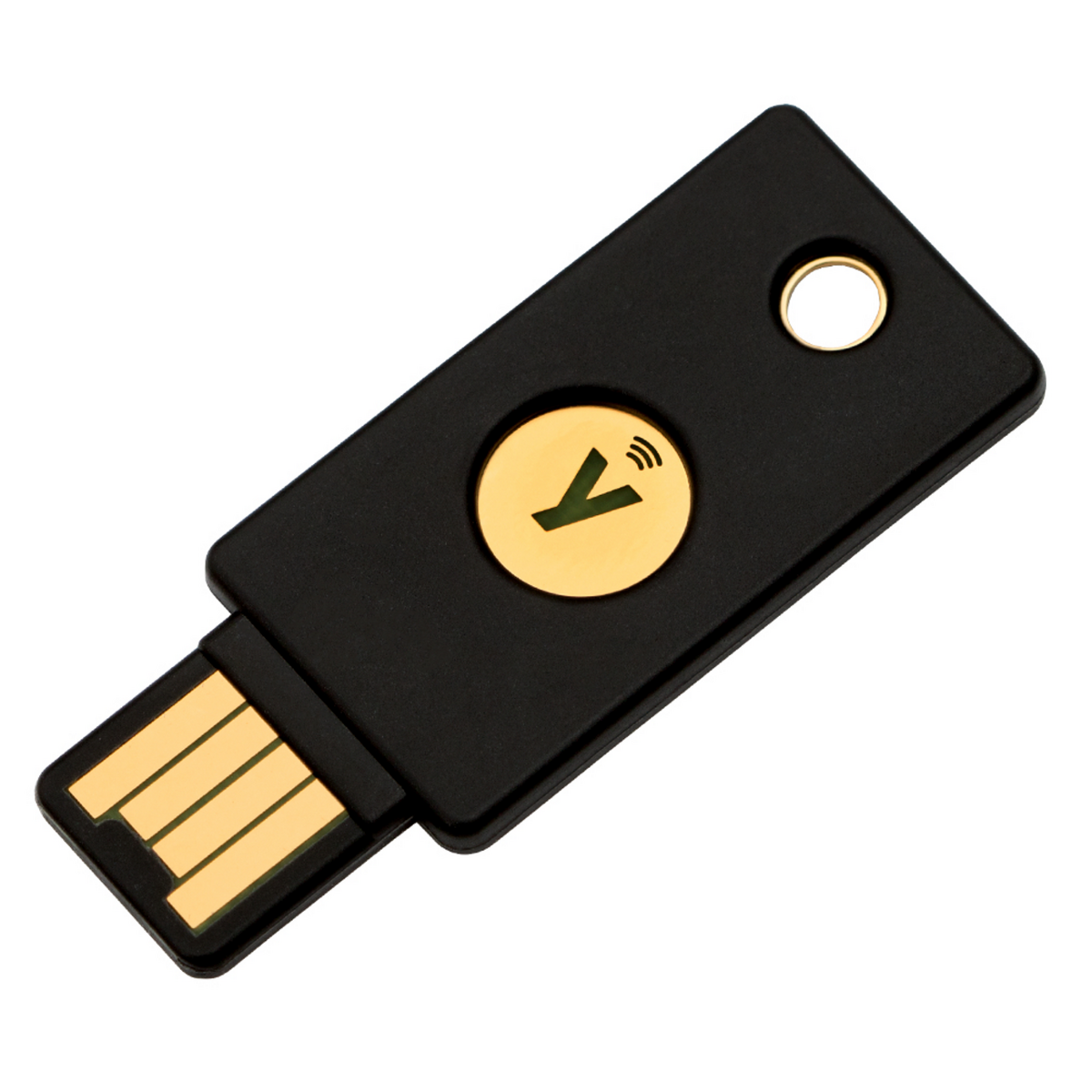 Yubico Sicherheitsschlüssel YubiKey 5 NFC / 5060408461426 Gold auf Schwarz