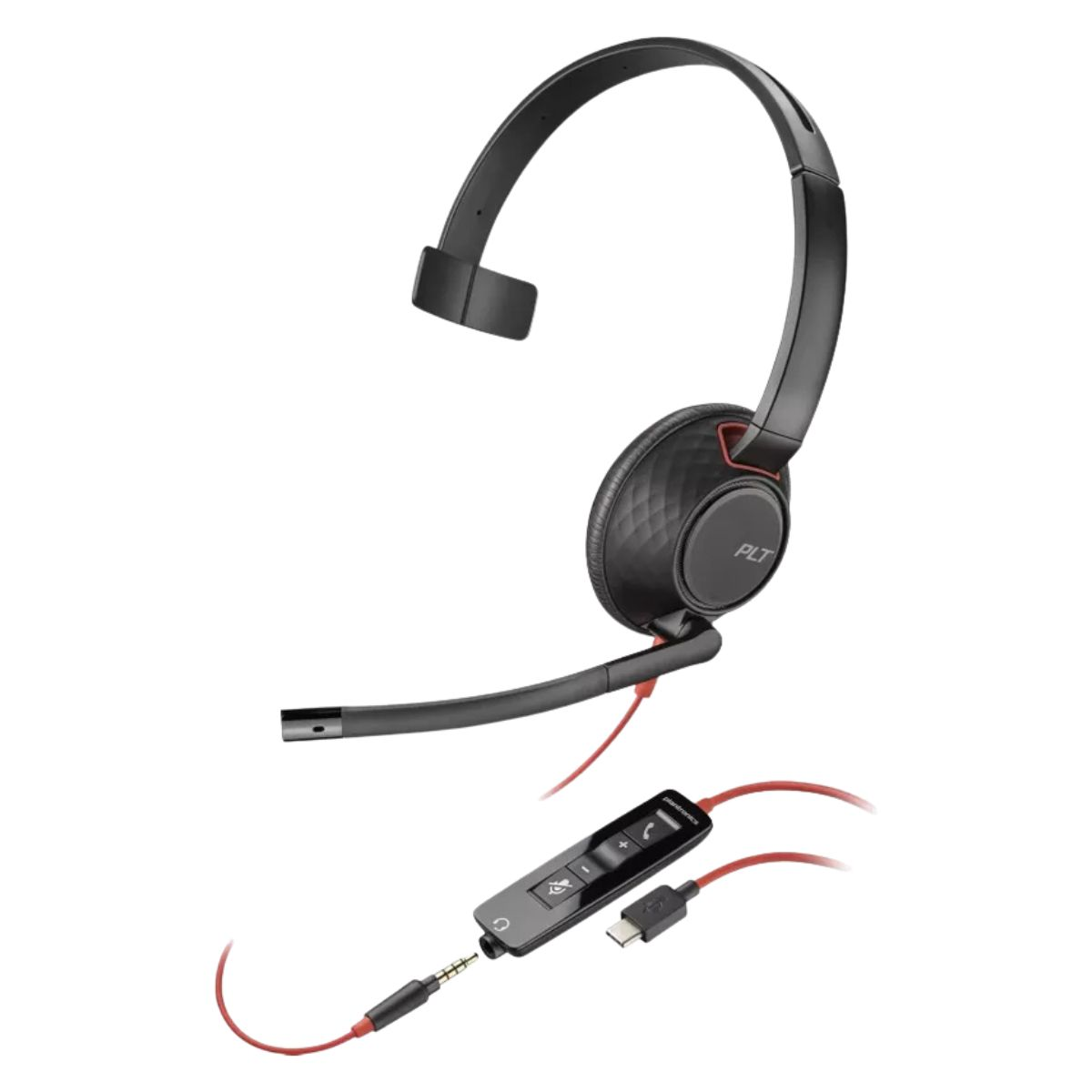 Poly Headset Blackwire 5210 Mono USB-C MS / 8X230A6 Black
