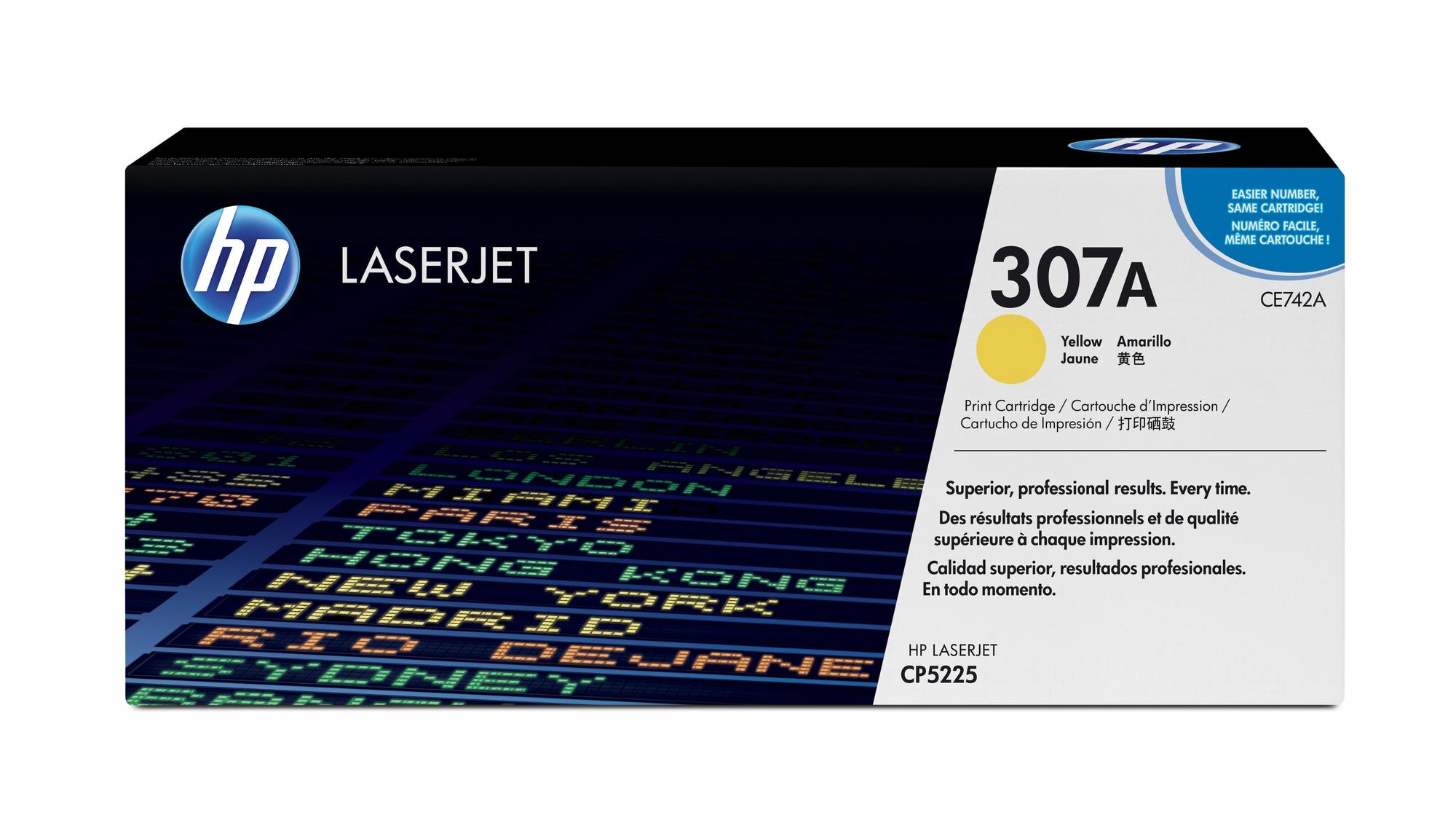 HP Tóner 307A / CE742A Amarillo Standard