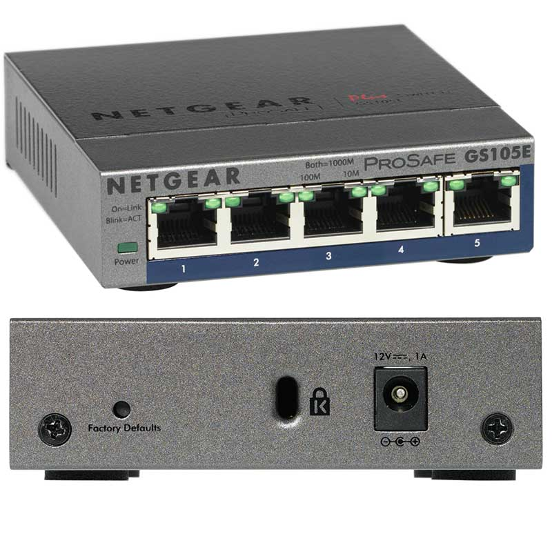 Netgear Switch GS105E / GS105E-200PES Black