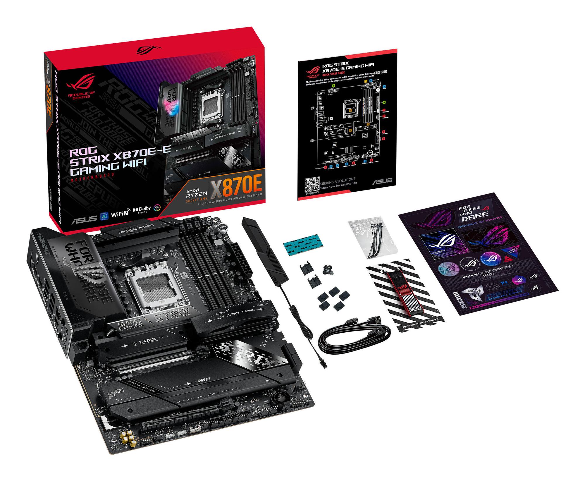 ASUS Mainboard ROG Strix X870E-E Gaming WiFi / 90MB1IB0-M0EAY0 Black