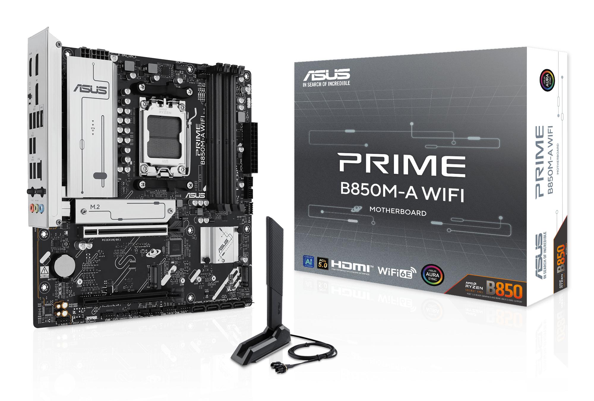 ASUS Carte mère PRIME B850M-A WIFI / 90MB1LN0-M0EAY0 Multicolore