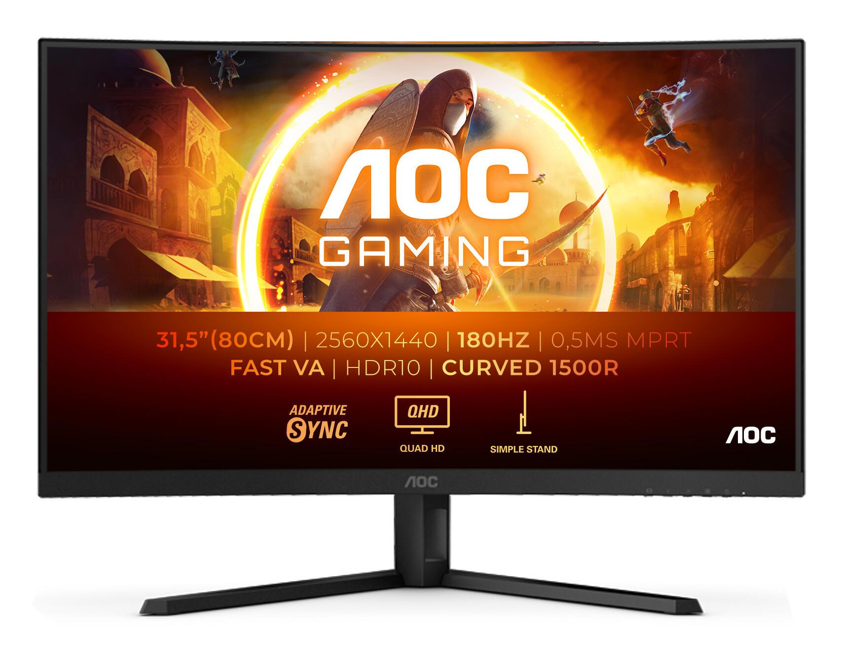 AOC Monitor CQ32G4VE / CQ32G4VE Negro, gris 80 cm (31,5")