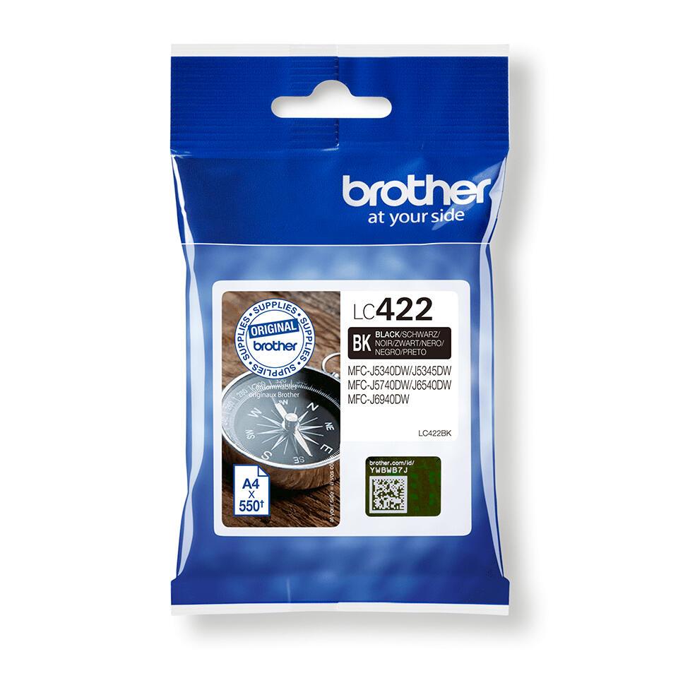 Brother Encre LC-422BK / LC422BK Noir Standard