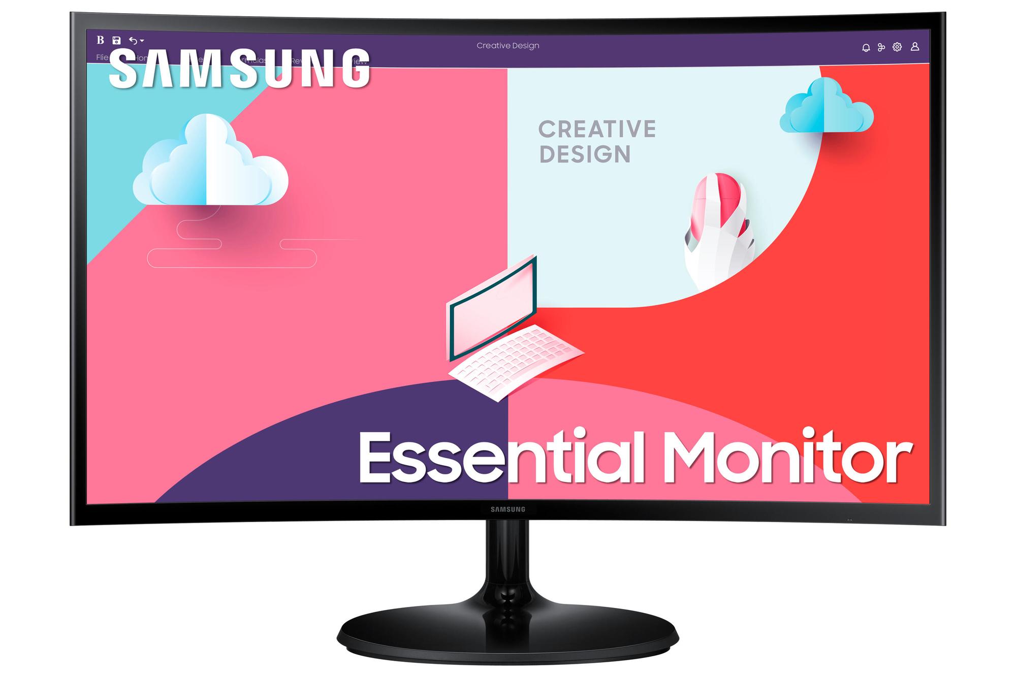 Samsung Monitor Essential LS24C364EAU / LS24C364EAUXEN Nero" "(24 ")"""