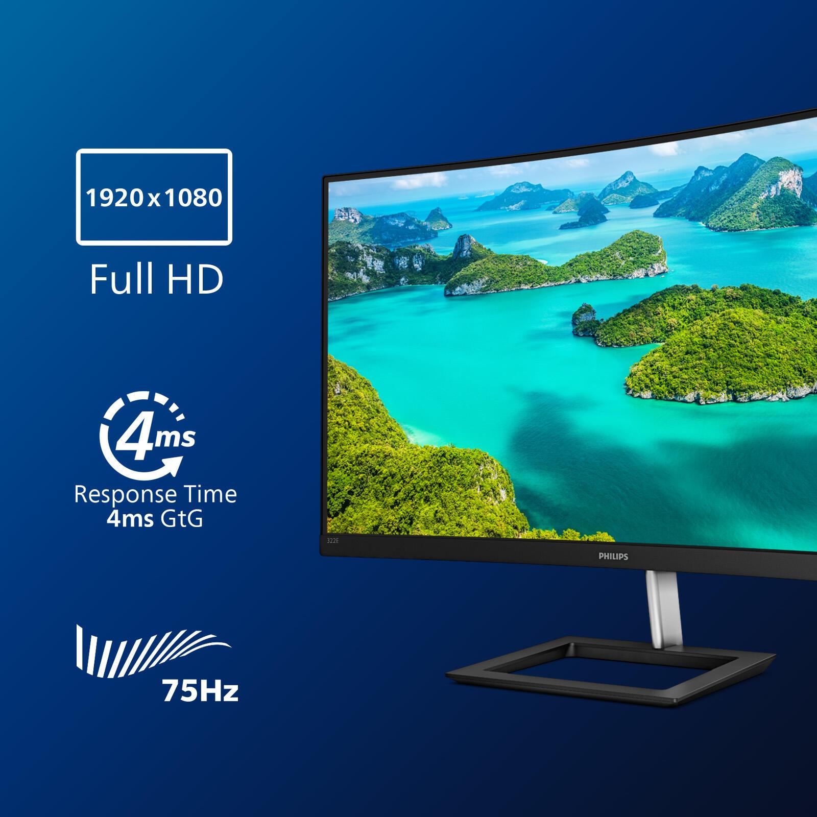 Philips Monitor 322E1C / 322E1C/00 Nero 80 cm (31,5")