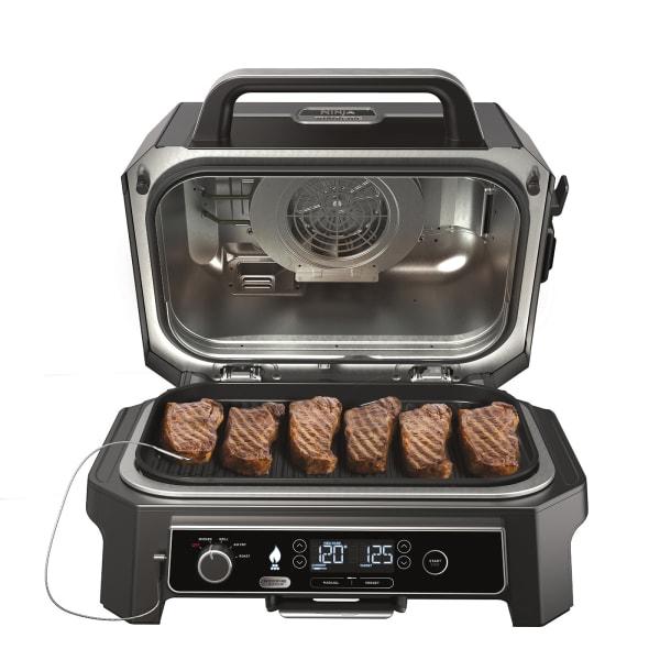 SharkNinja elektrischer Grill Ninja Woodfire Pro XL / OG850EU Schwarz, Grau