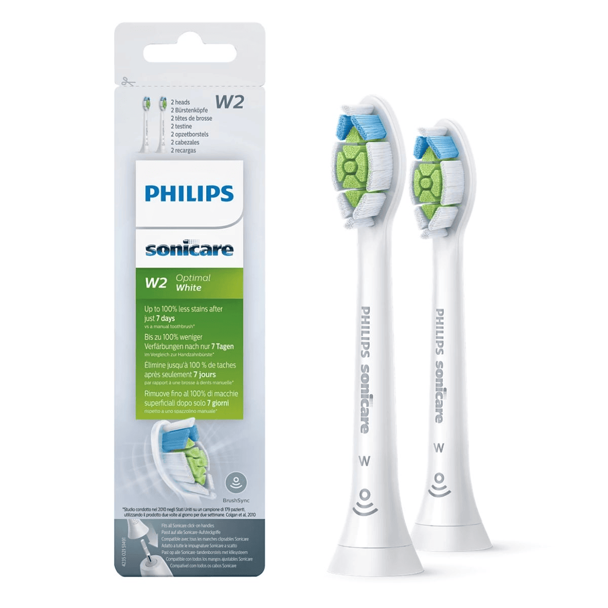 Philips Aufsteckzahnbürste W22W / HX6062/10 Weiß Doppelpack