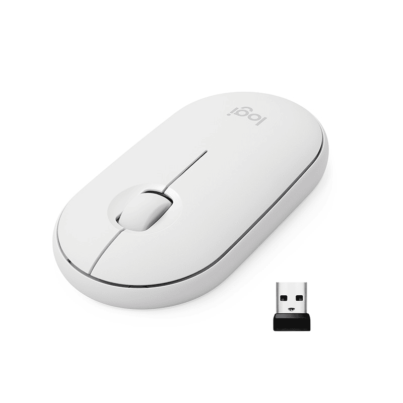 Logitech Maus M350 Pebble / 910-005716 Weiß