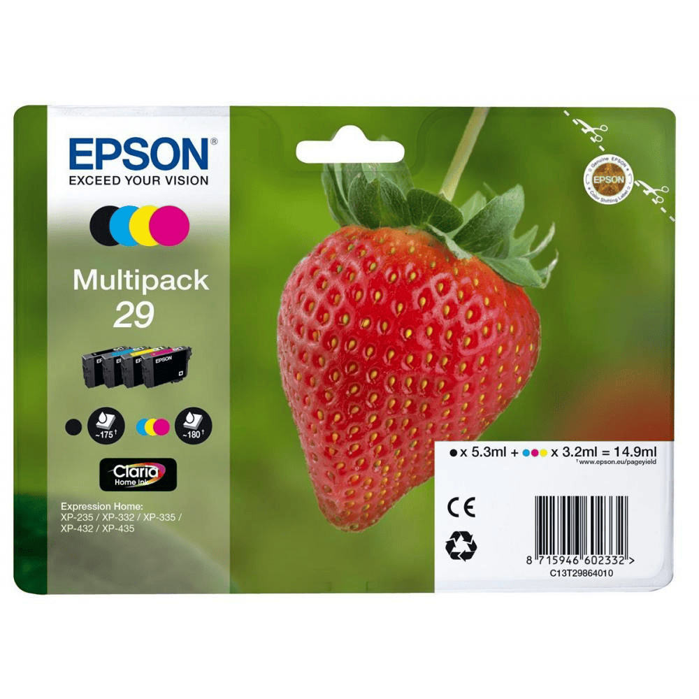 Epson Tinte 29 / C13T29864012 BK,C,M,Y Multipack