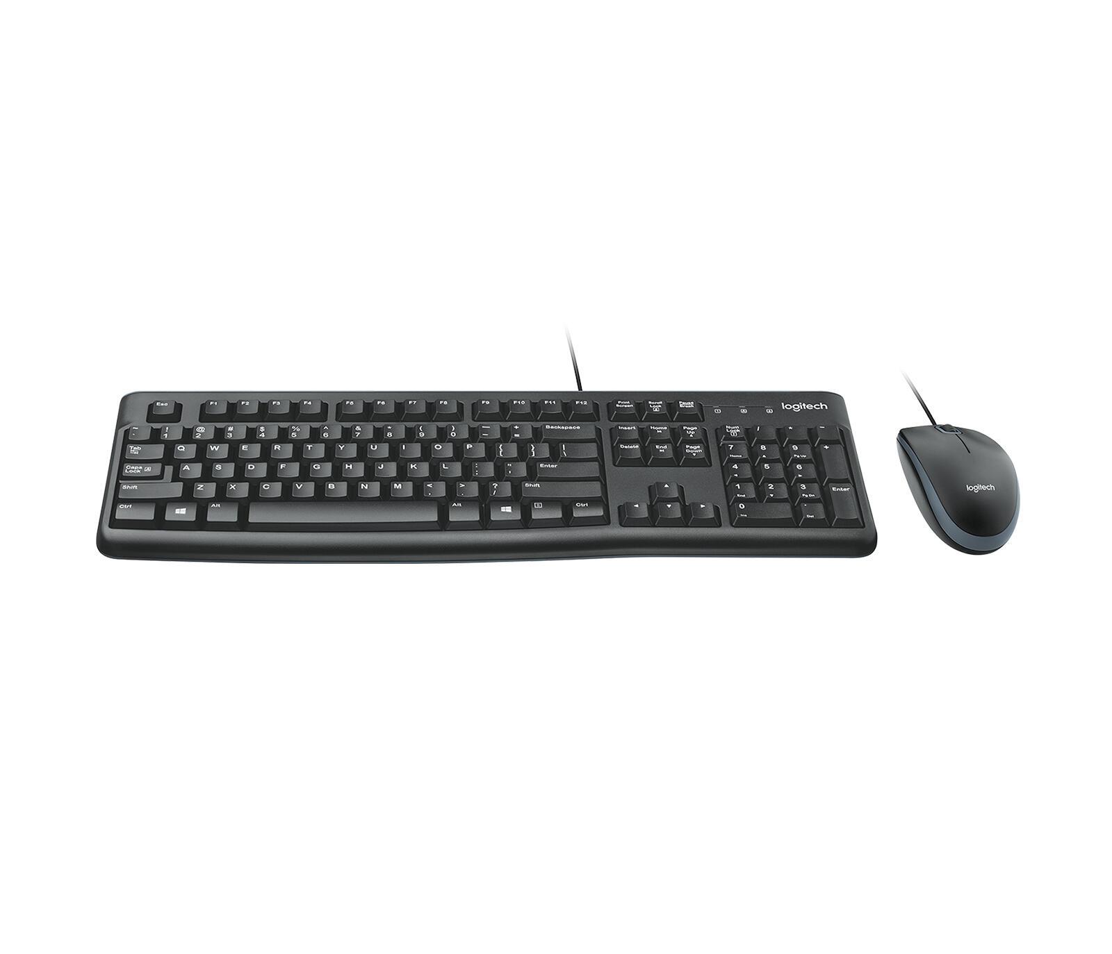 Logitech Set di mouse e tastiera MK120 / 920-002540 Nero