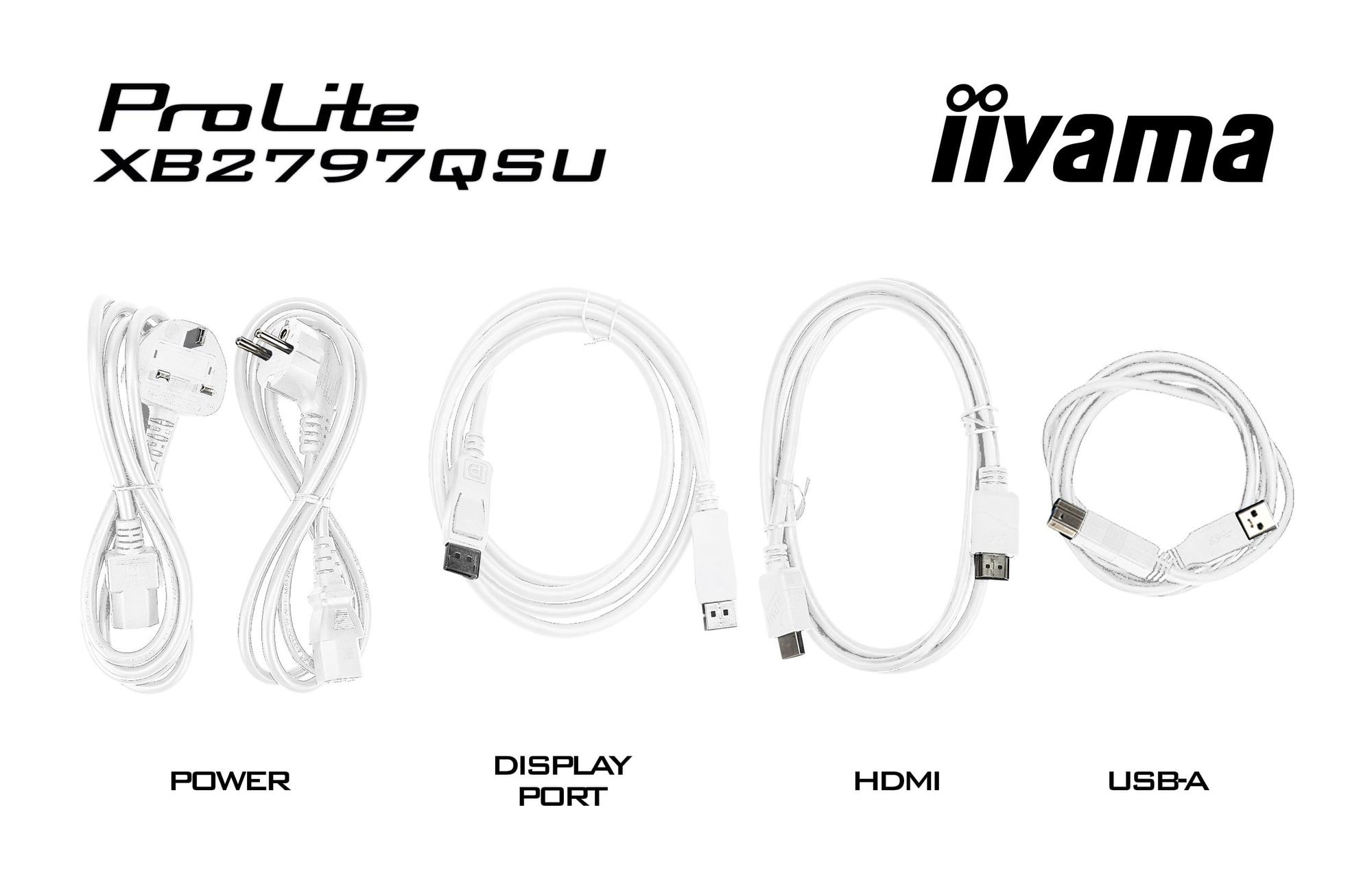 iiyama Monitor ProLite XB2797QSU / XB2797QSU-W1 Weiß 68,6 cm (27")