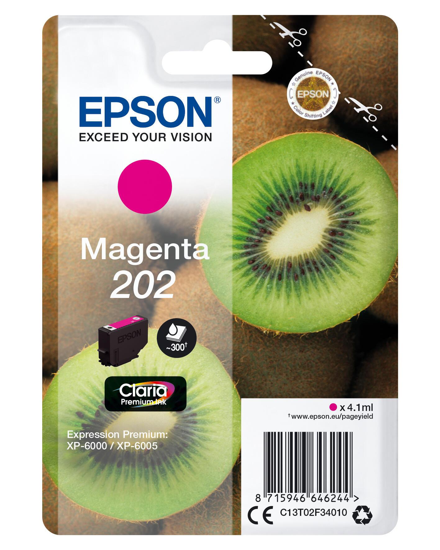Epson Inchiostro 202 / C13T02F34010 Magenta Standard