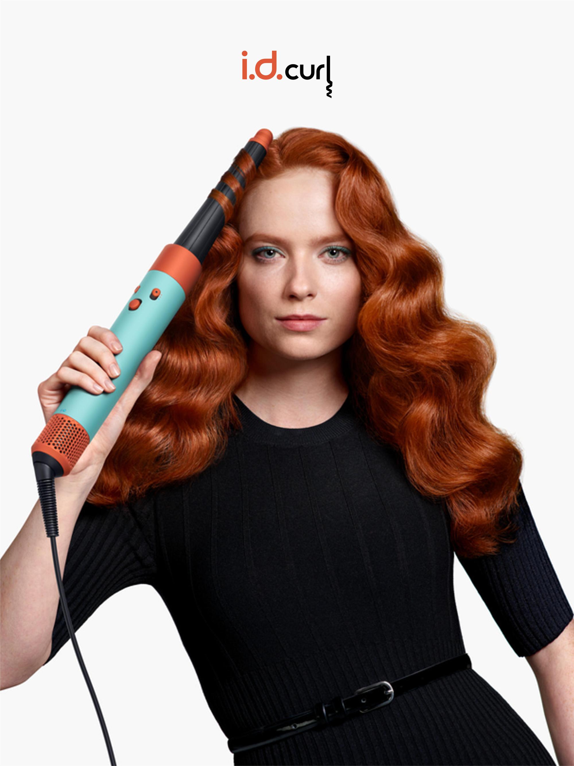 Dyson Fer à friser Airwrap i.d. Curly+Coily / 533736-01 Noir, orange, turquoise