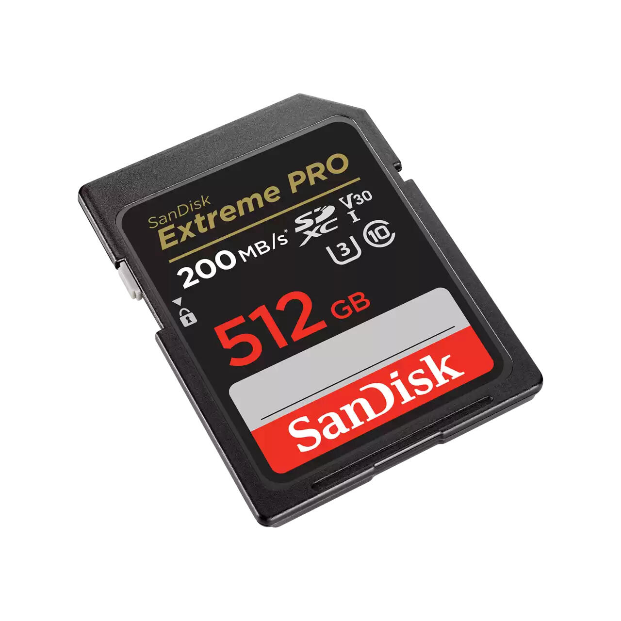 SanDisk Tarjeta SD Extreme Pro 512GB V30 / SDSDXXD-512G-GN4IN Negro