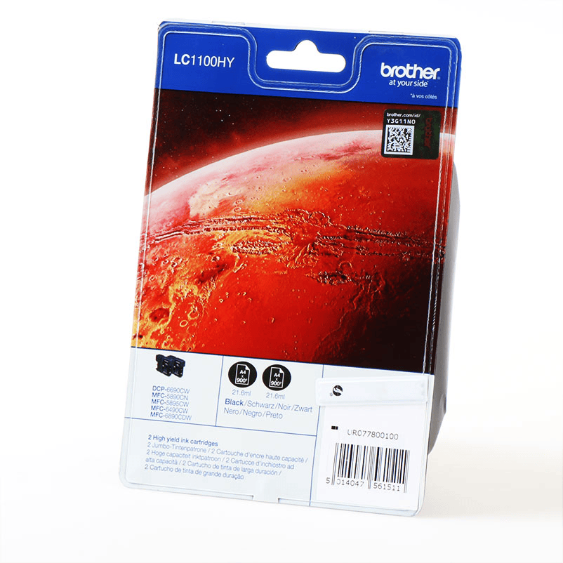 Brother Tinte LC-1100HYBK / LC1100HYBK Schwarz XL