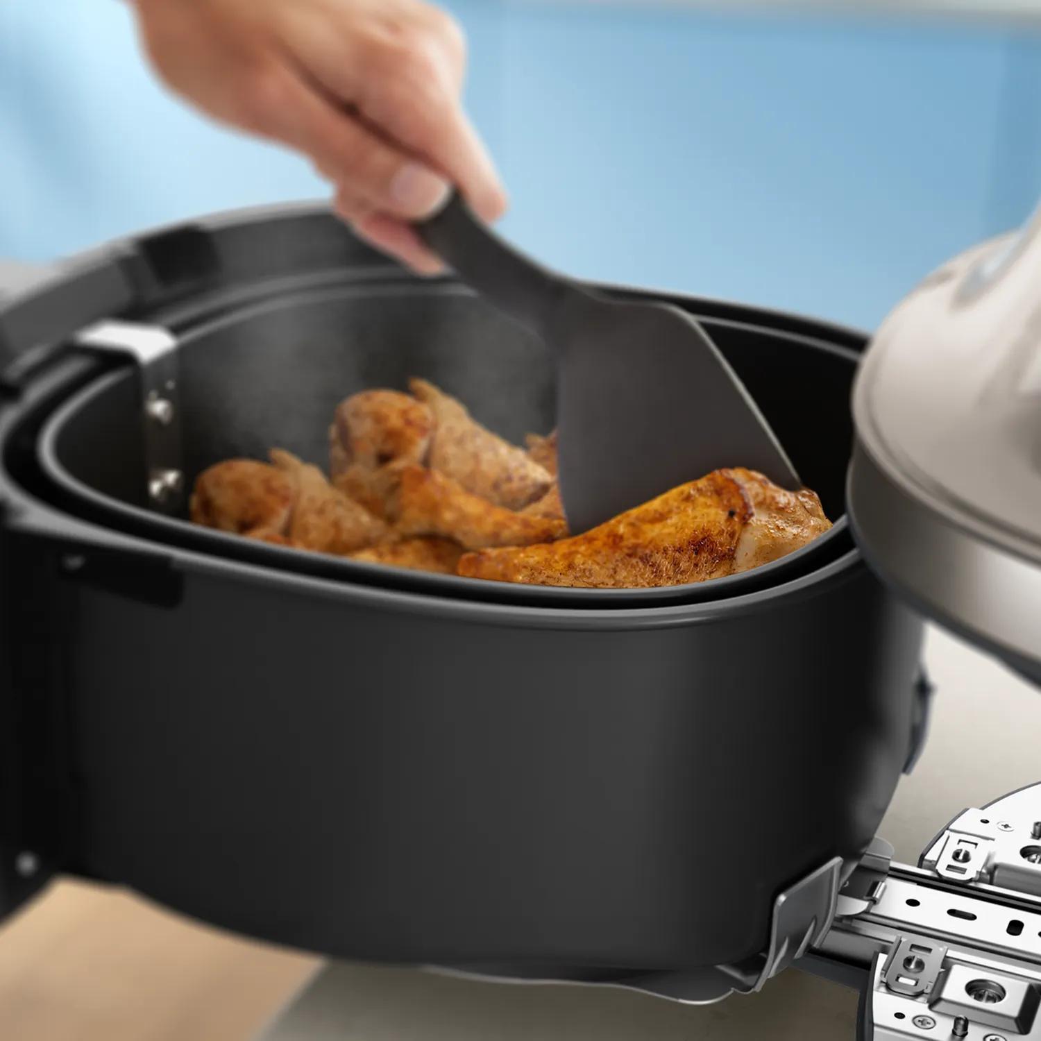 Philips Heißluft Fritteuse Series 5000 / NA547/07 Schwarz, Gold