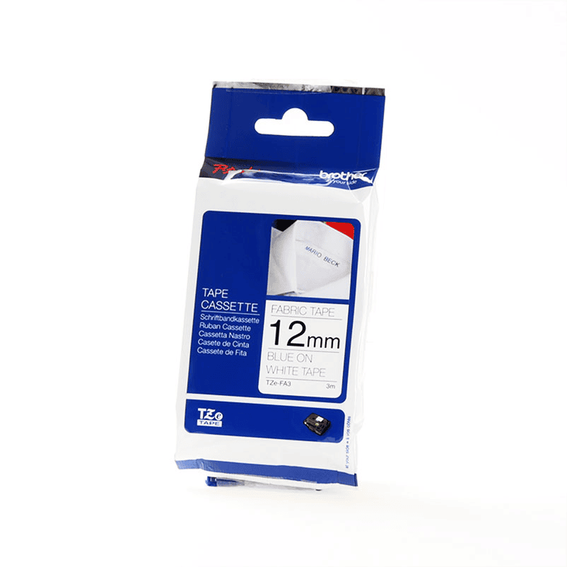 Brother Ribbon TZE-FA3 / TZEFA3 Blue on White