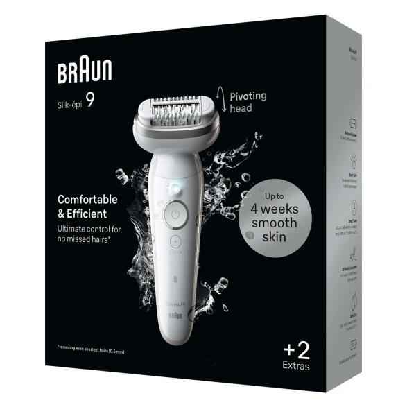Braun Épilateur Silk-épil 9-011 3D SensoSmart / 225328 Gris, blanc Standard