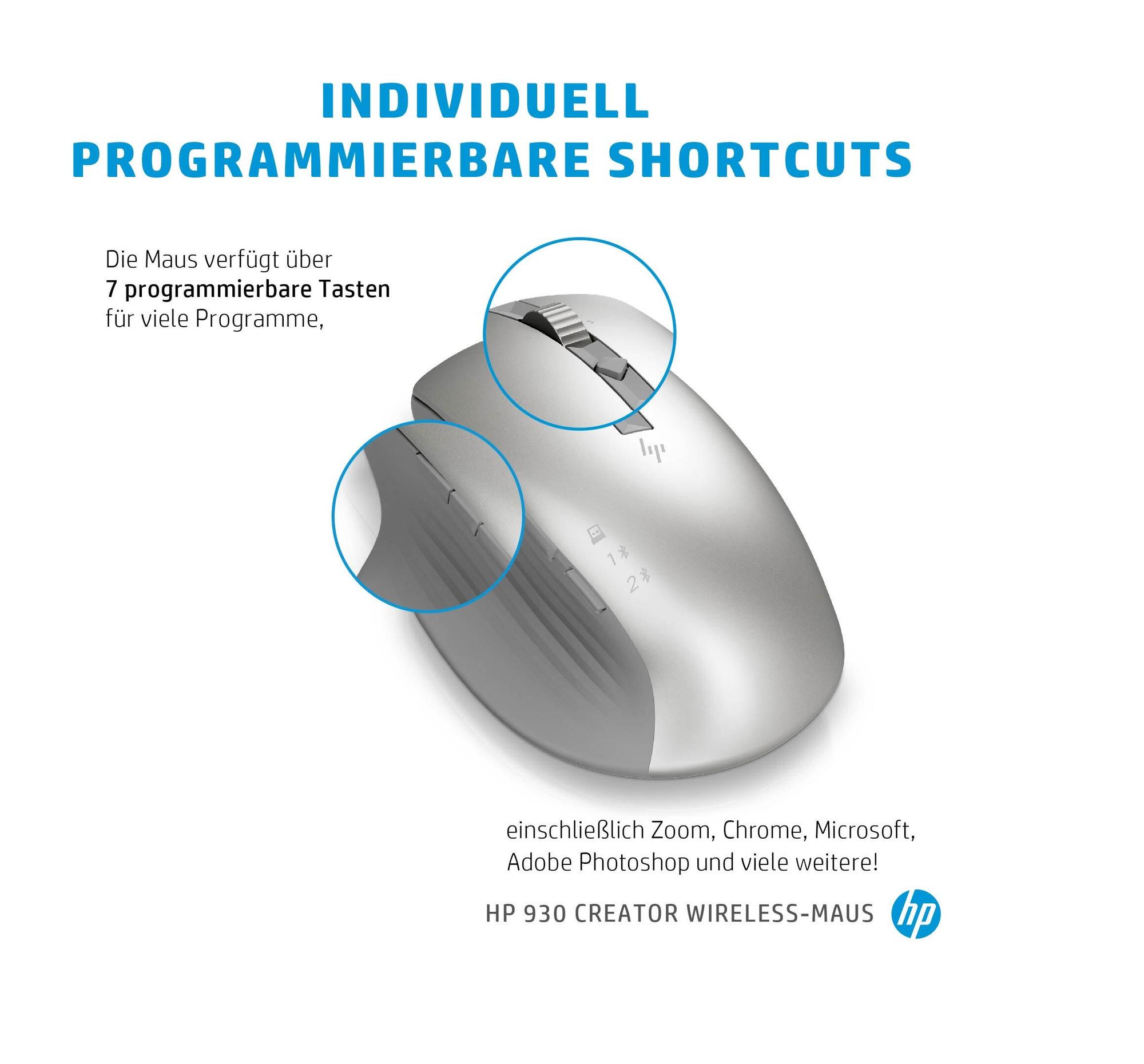 HP Mouse Creator 930 / 1D0K9AA#ABB Argento