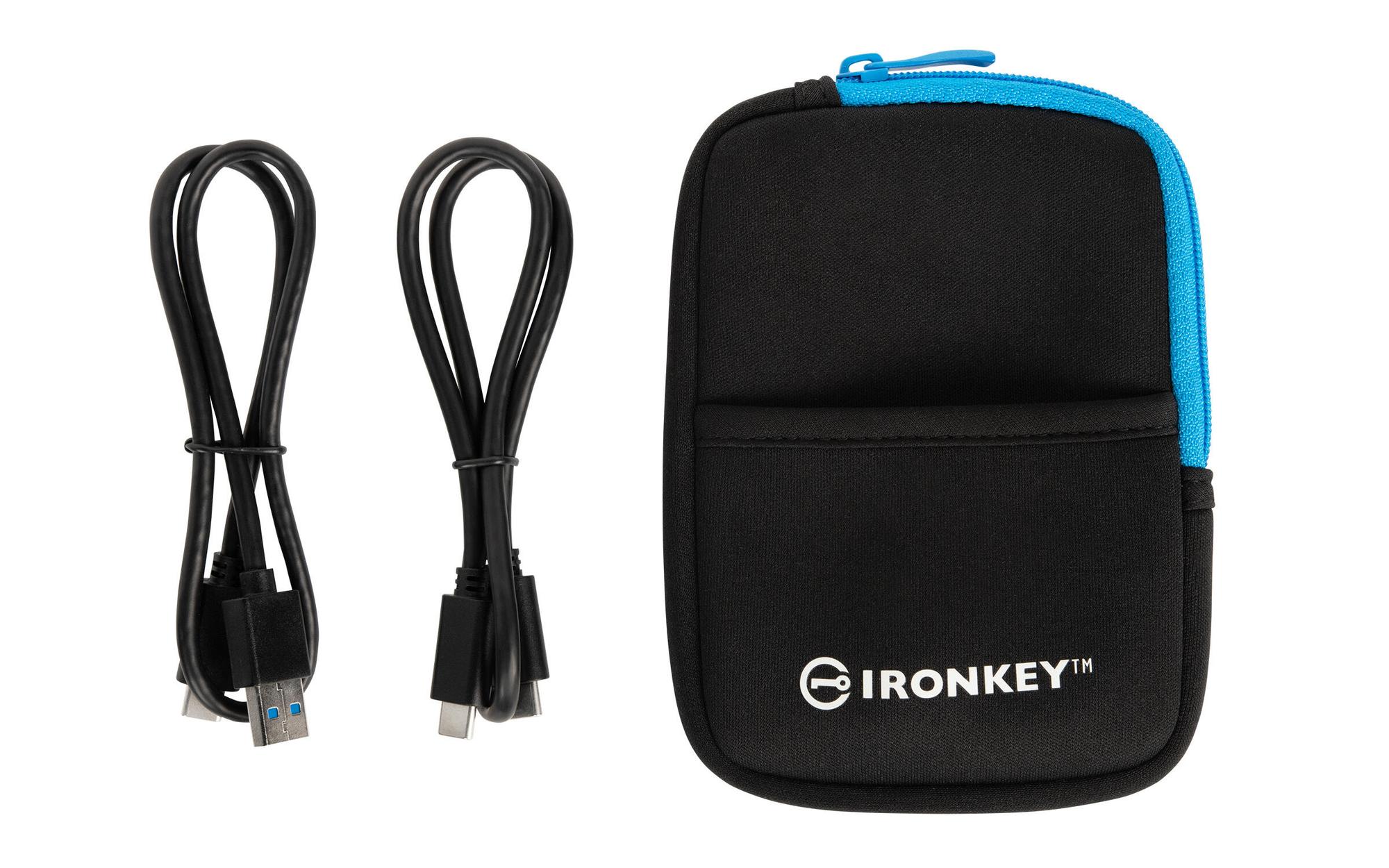 Kingston Externe SSD IronKey Vault Privacy 7680GB / IKVP80ES/7680G Blau