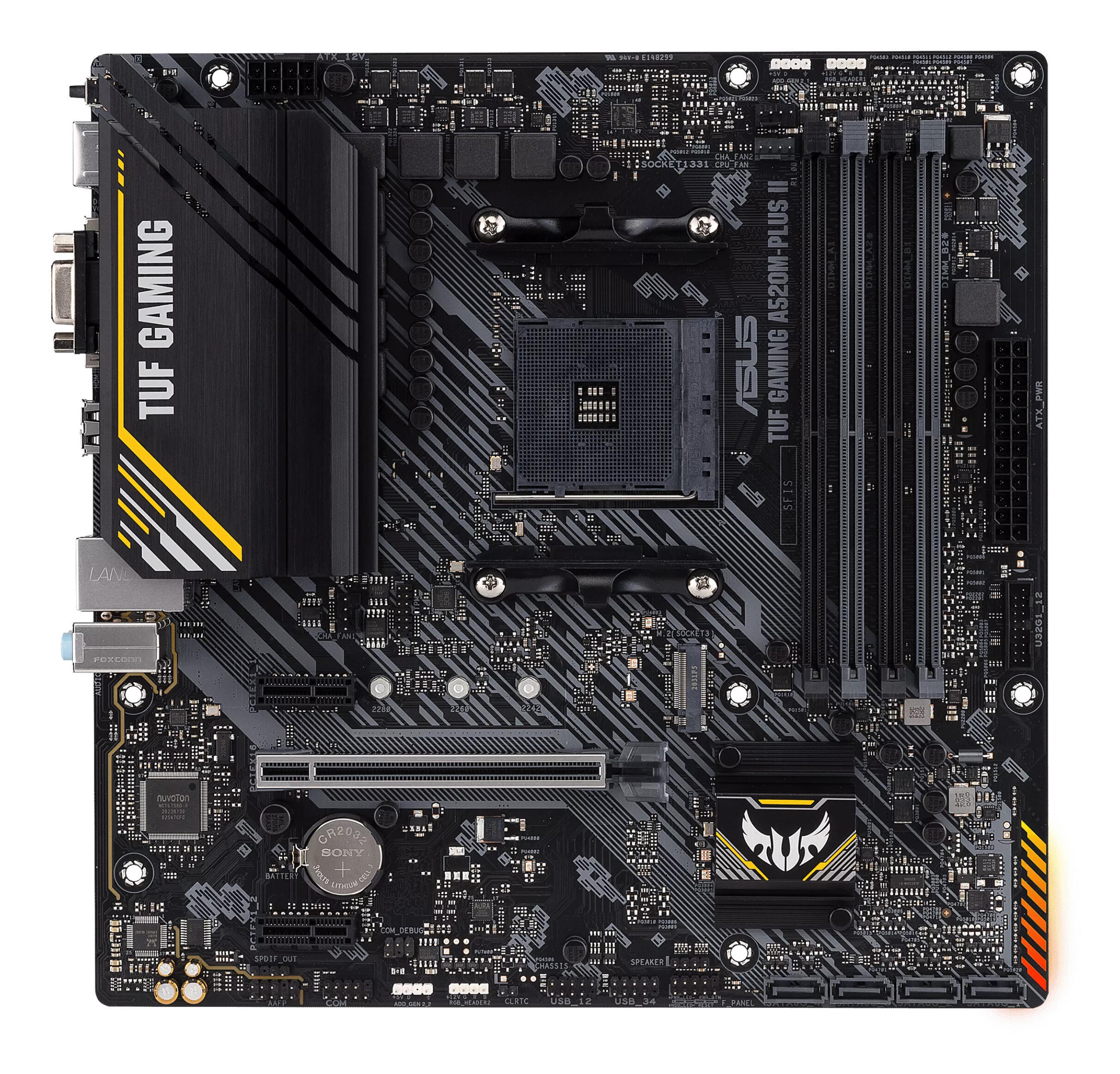 ASUS Scheda madre TUF GAMING A520M-PLUS II / 90MB17G0-M0EAY0 Nero