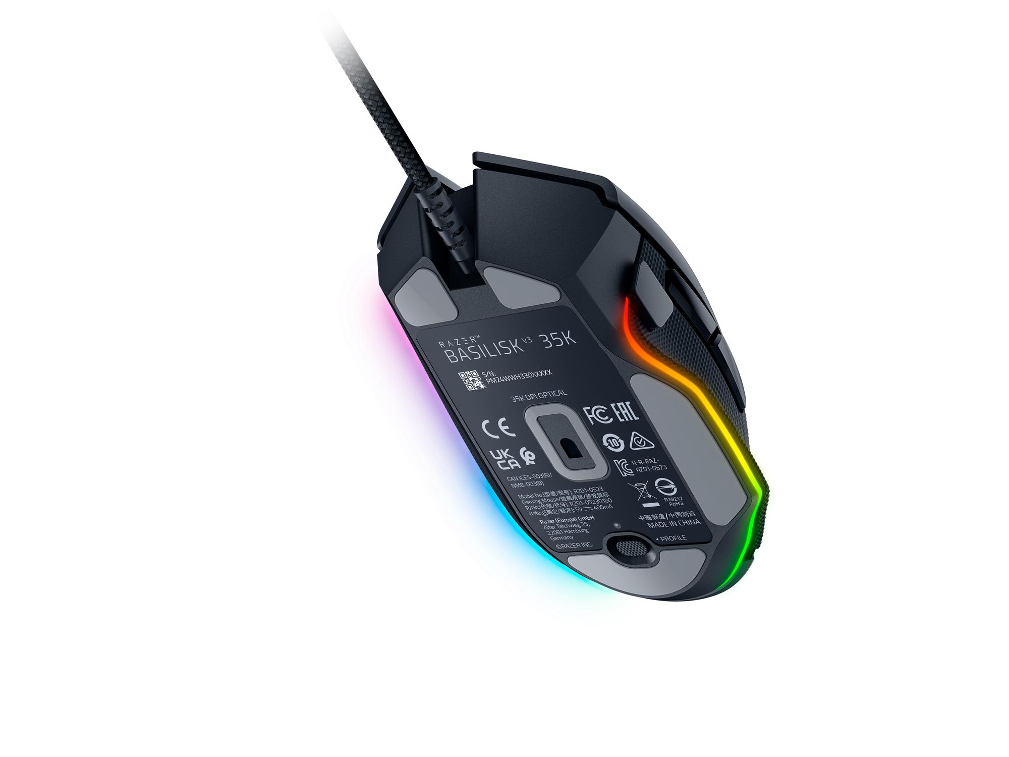 Razer Ratón Basilisk V3 35K / RZ01-05230100-R3M1 Negro