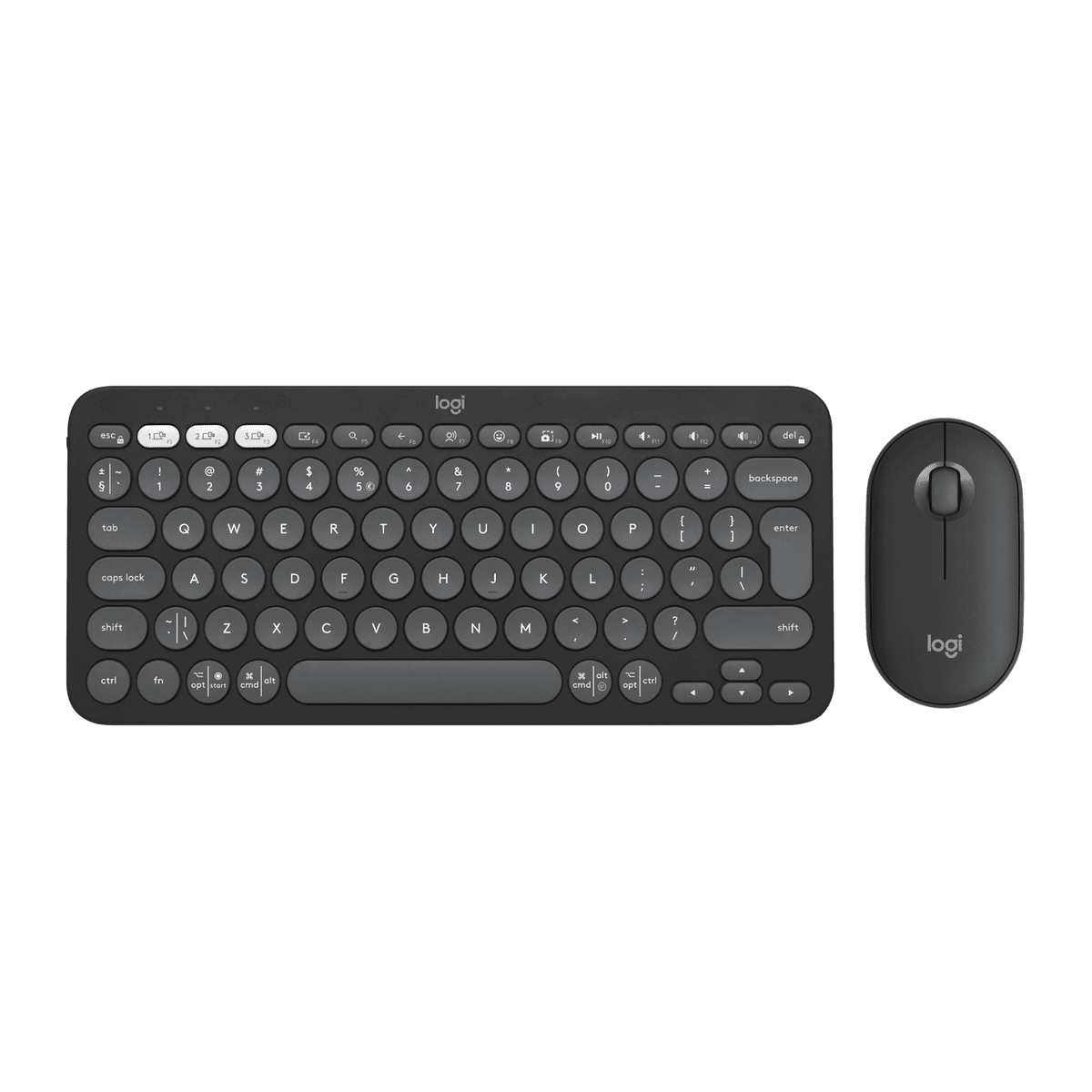 Logitech Mouse and keyboard set Pebble 2 / 920-012239 Black