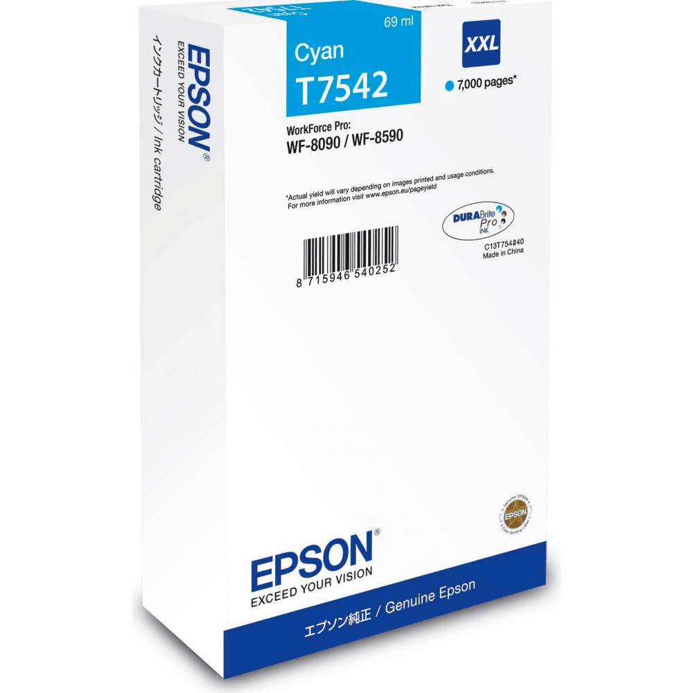 Epson Ink T7542 / C13T754240 Cyan