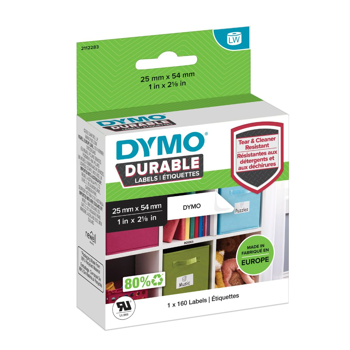 Dymo Étiquette 2112283 Blanc