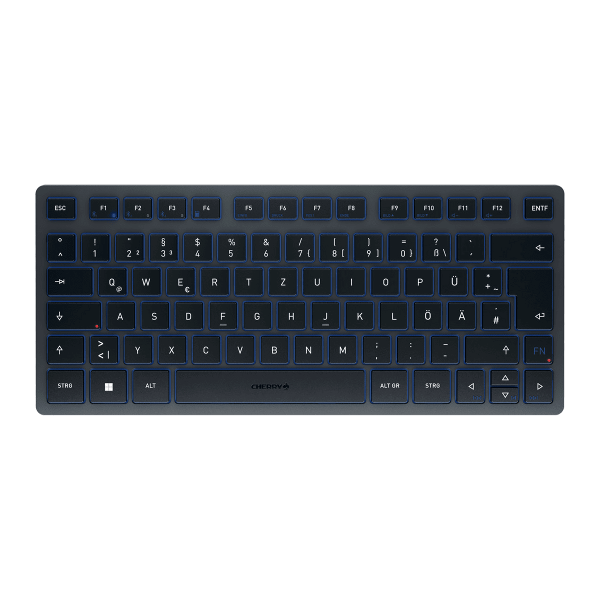 Cherry Teclado KW 7100 Mini BT Wireless / JK-7100DE-22 Negro