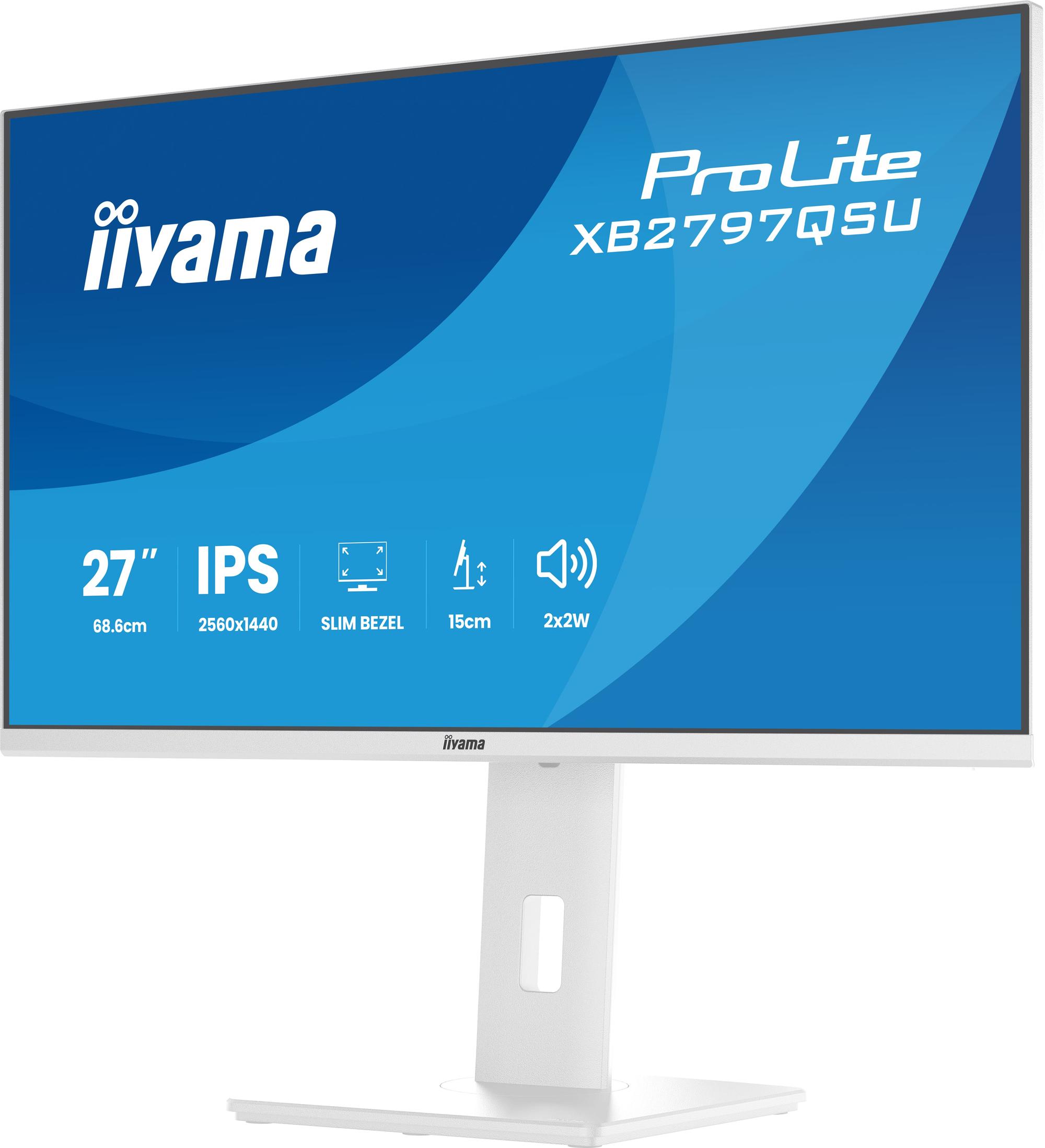 iiyama Monitor ProLite XB2797QSU / XB2797QSU-W1 Weiß 68,6 cm (27")