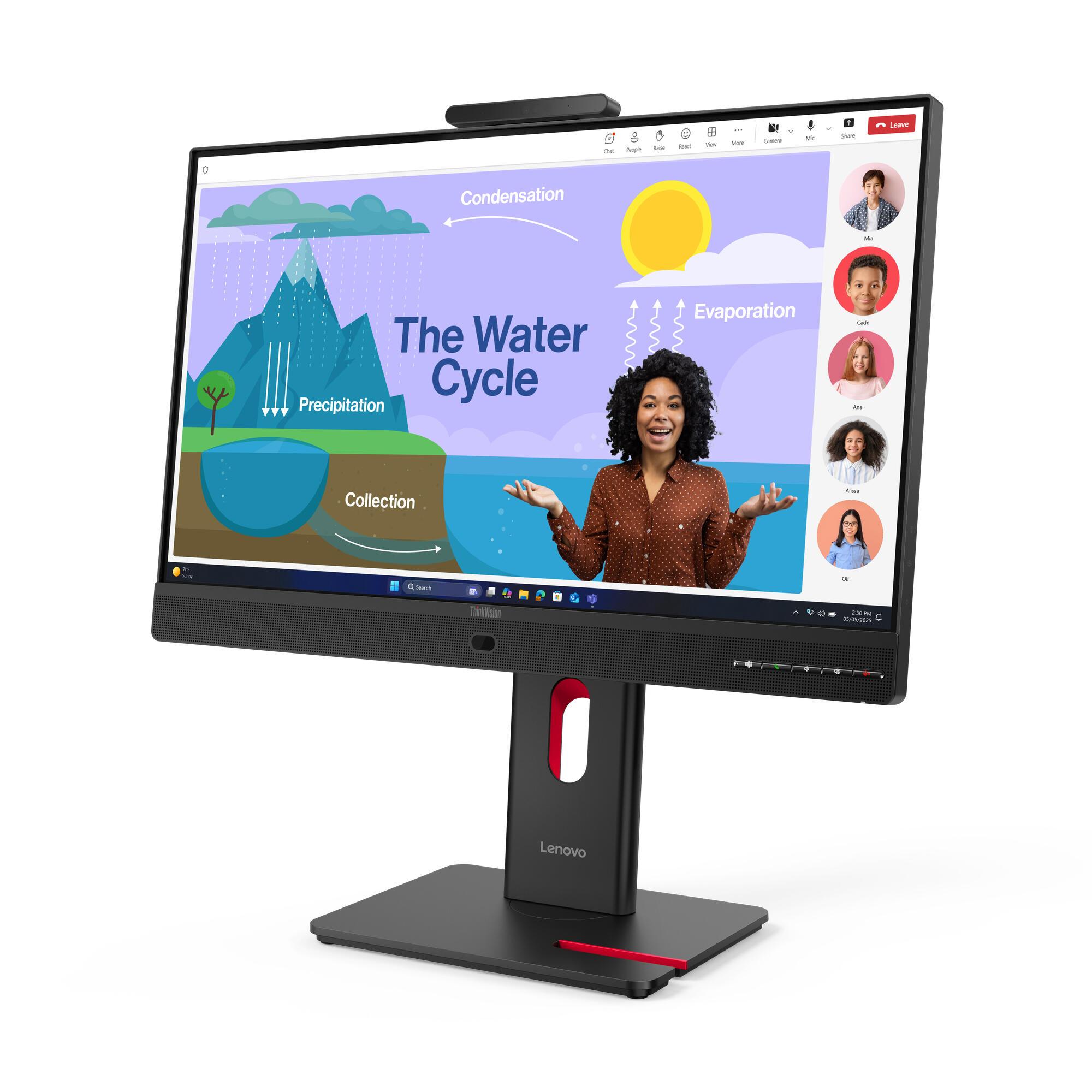 Lenovo Monitor ThinkVision T24D-4v / 64B7UAT1EU Negro 60,5 cm (23,8")