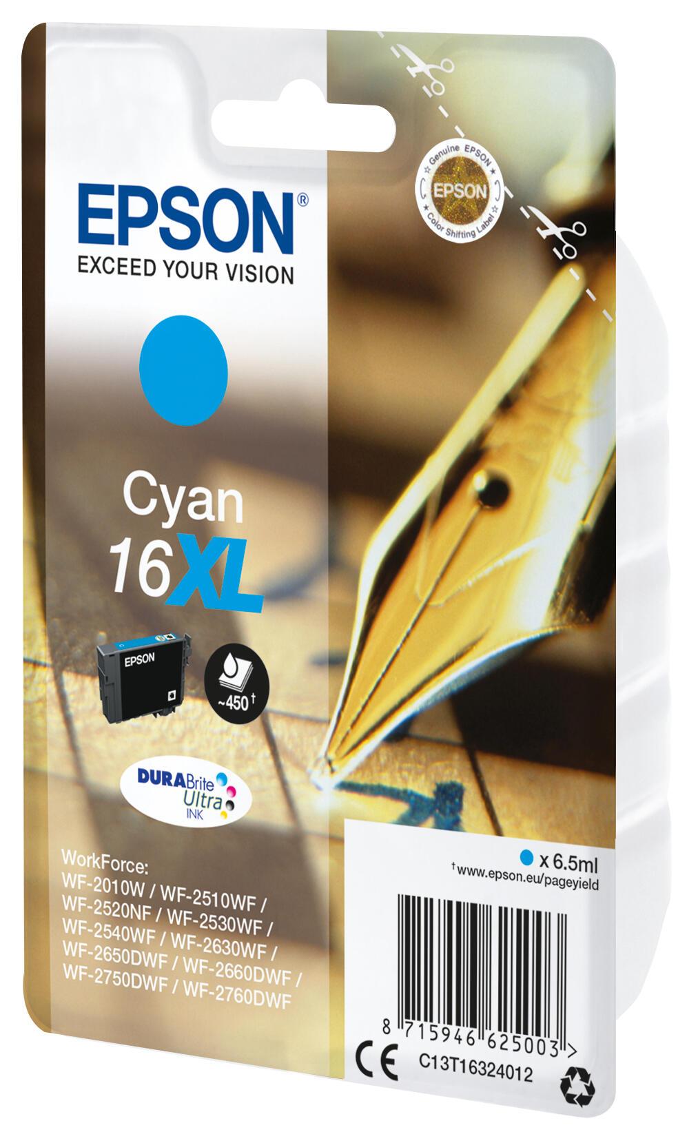 Epson Tinta 16XL / C13T16324012 Cian XL
