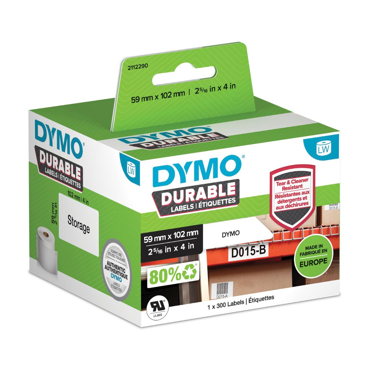 Dymo Étiquette 2112290 Blanc