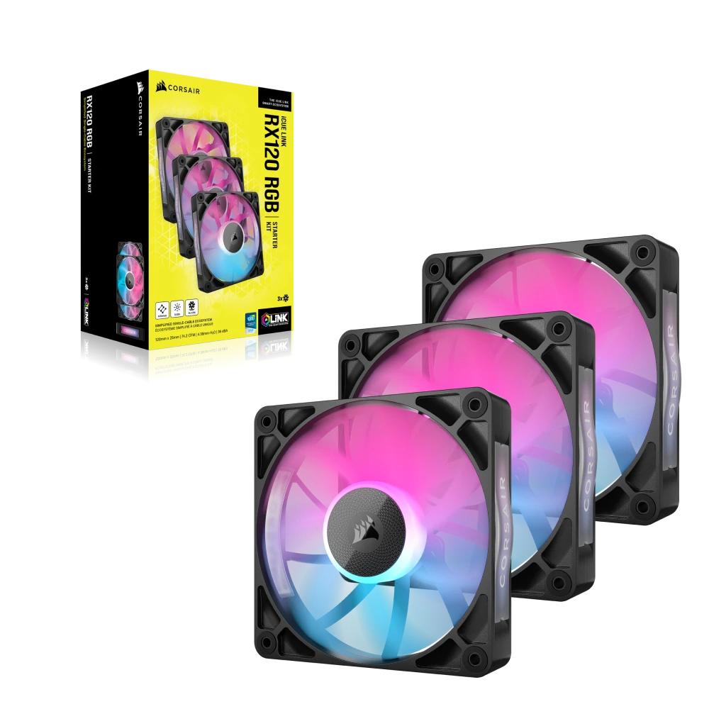 Corsair Ventilatore RX120 RGB / CO-9051018-WW Nero 3-Pack