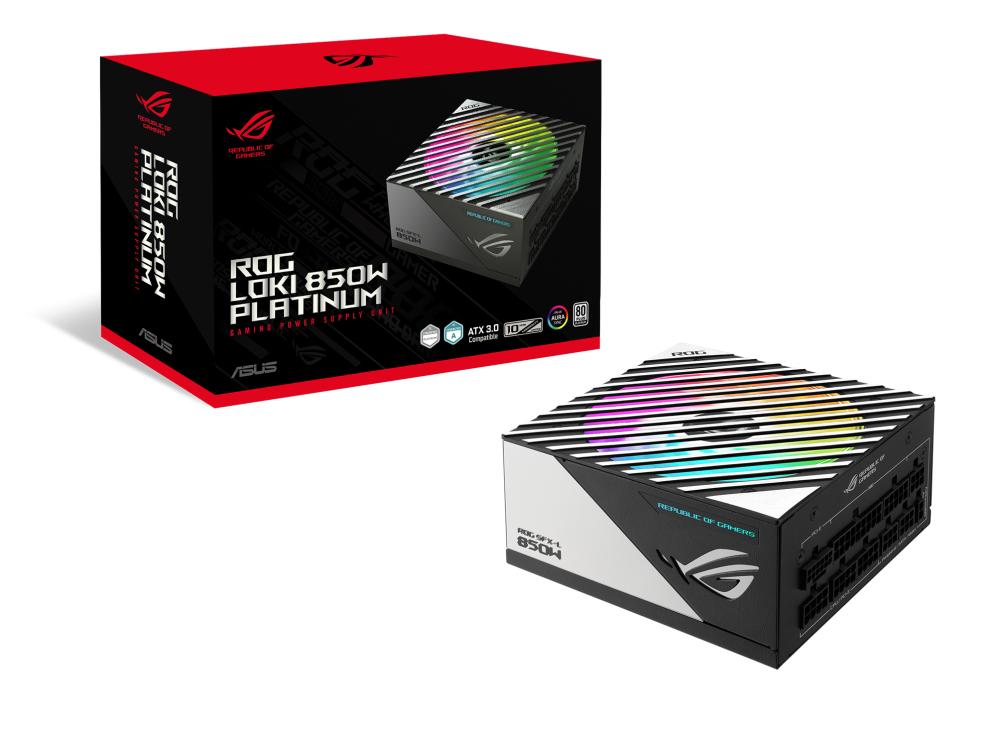 ASUS Alimentation pour PC ROG LOKI 850P SFX L GAMING / 90YE00N3-B0NA00 Noir, argent