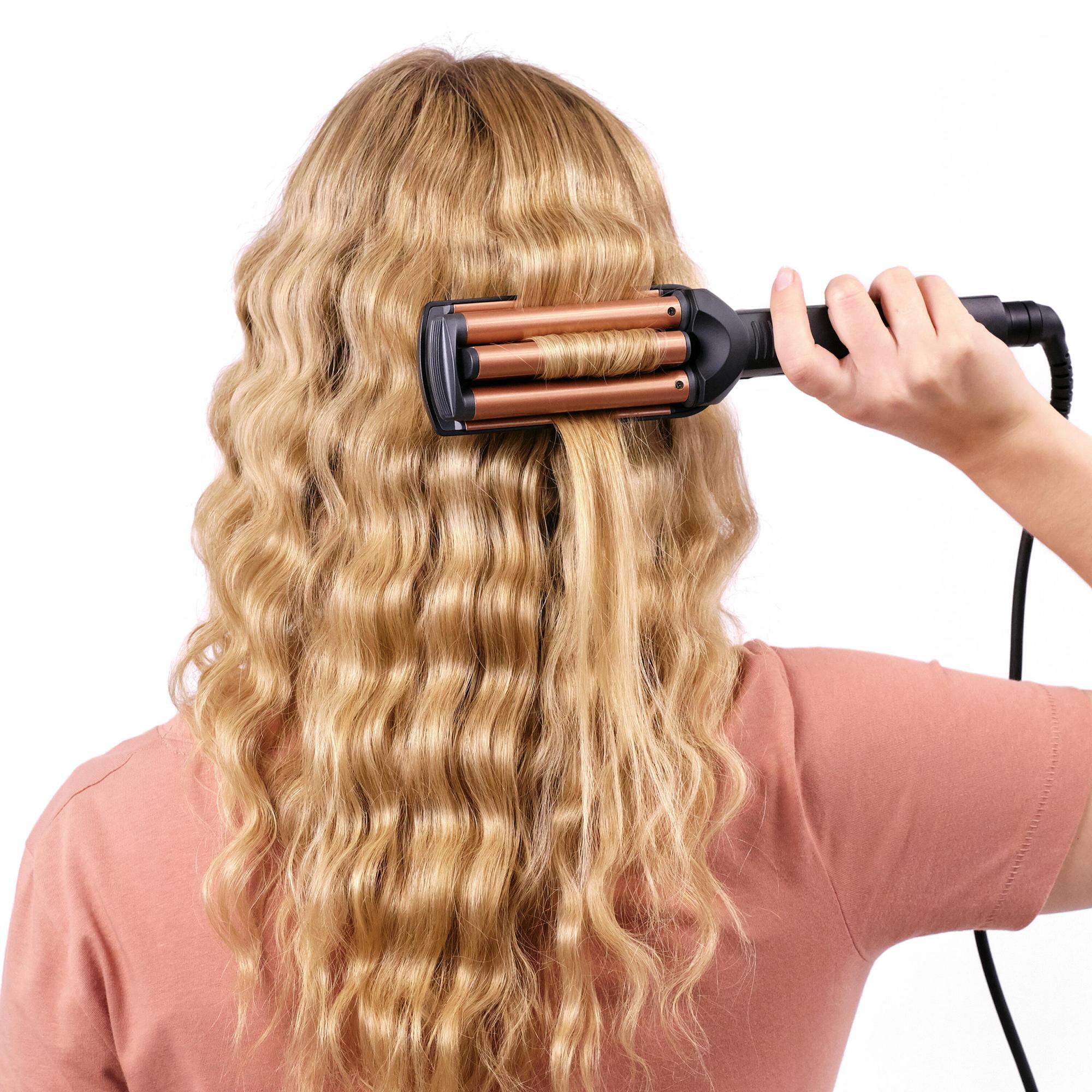 BaByliss Rizador Deep Waves / W2447E Negro, naranja