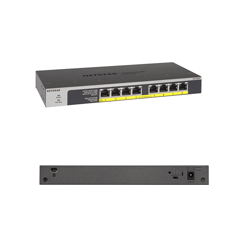 Netgear Switch GS108LP / GS108LP-100EUS Black