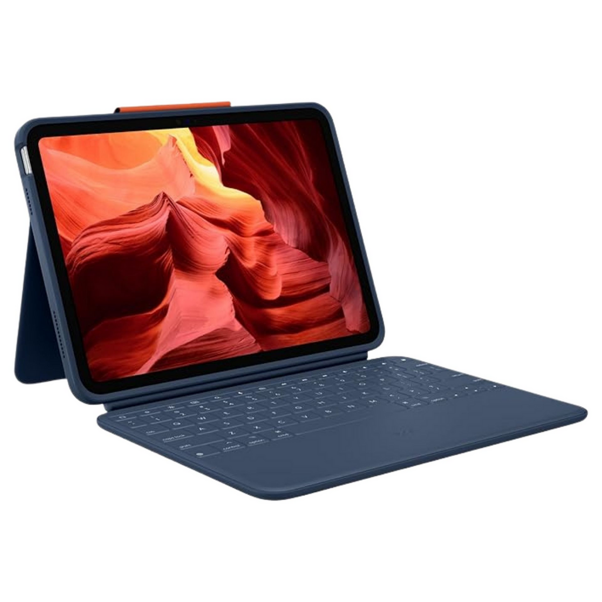 Logitech Hülle und Tastatur Rugged Combo 4 Touch für iPad / 920-011182 Blau