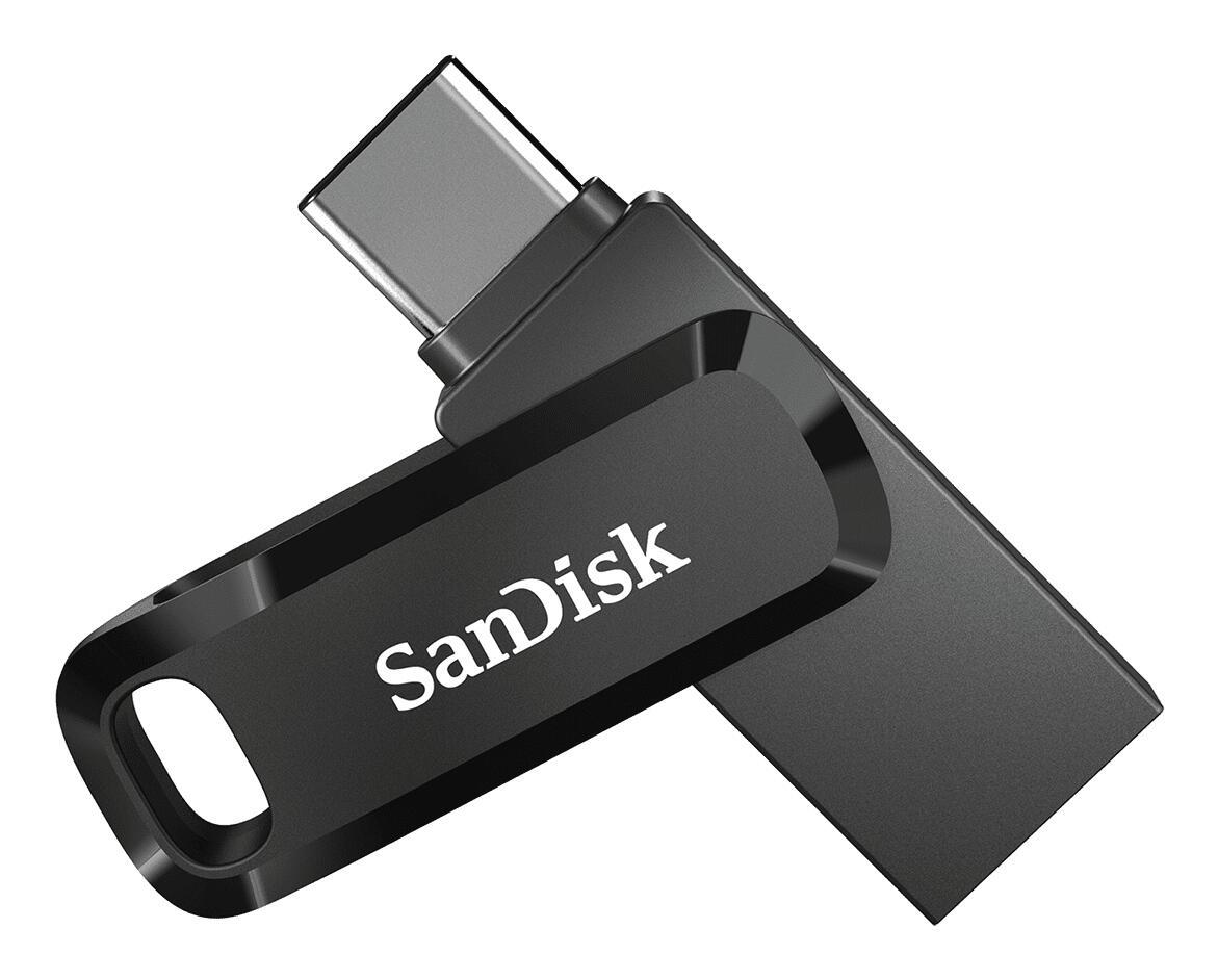 SanDisk Memoria USB Ultra Dual Drive Go 256GB / SDDDC3-256G-G46 Negro