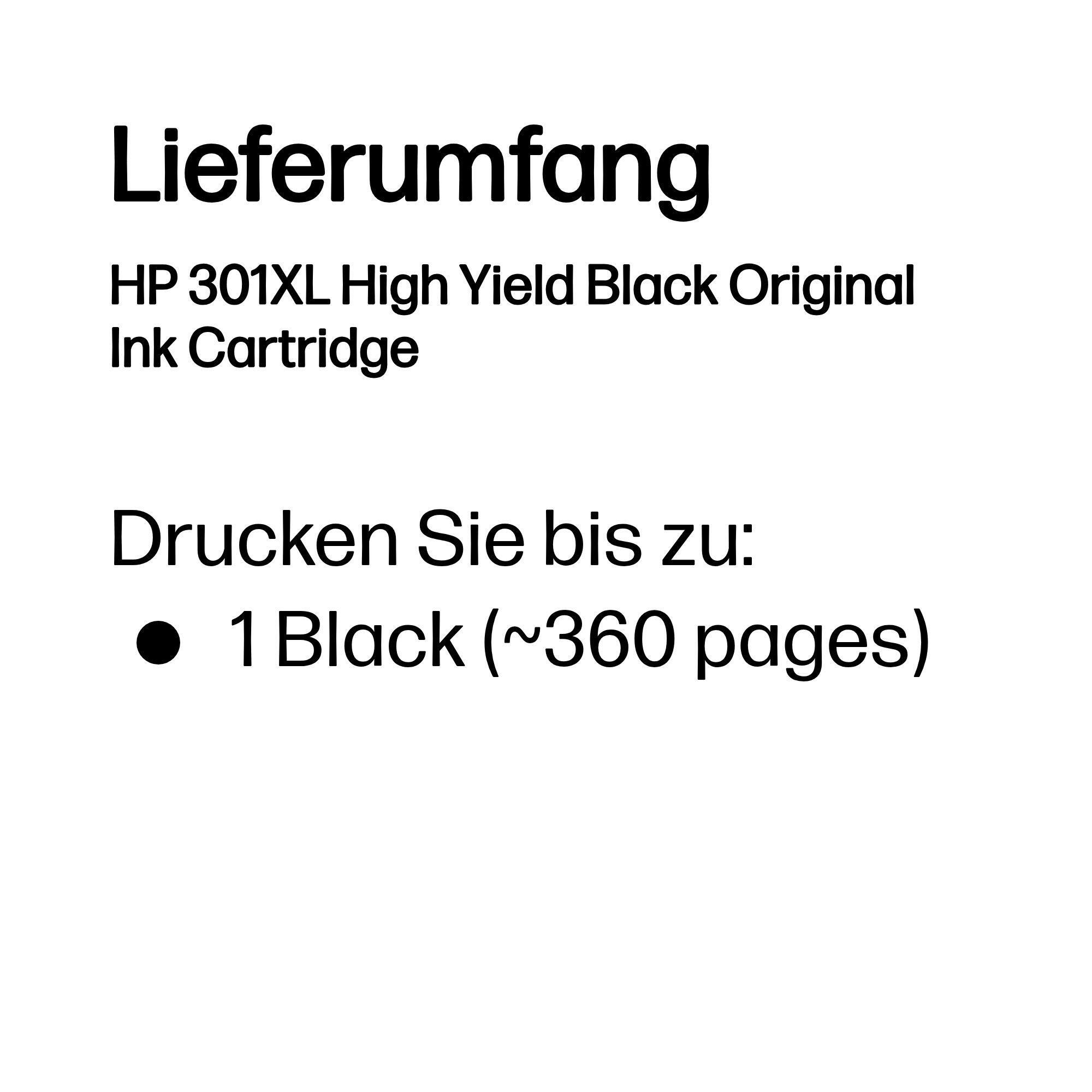 HP Inchiostro 301XL / CH563EE Nero XL