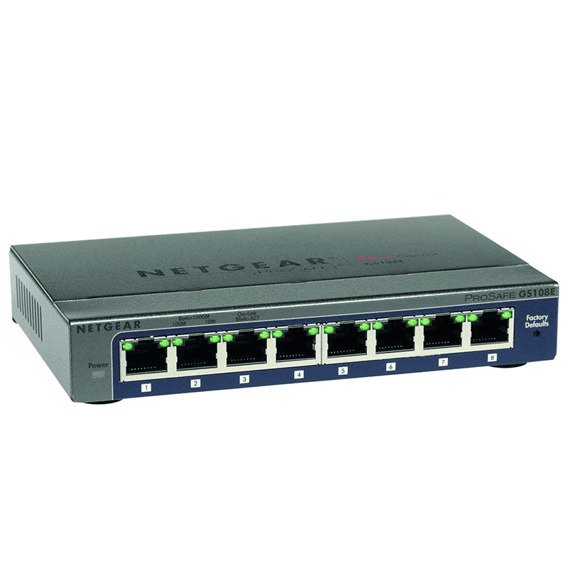 Netgear Interruttore GS108GE Nero